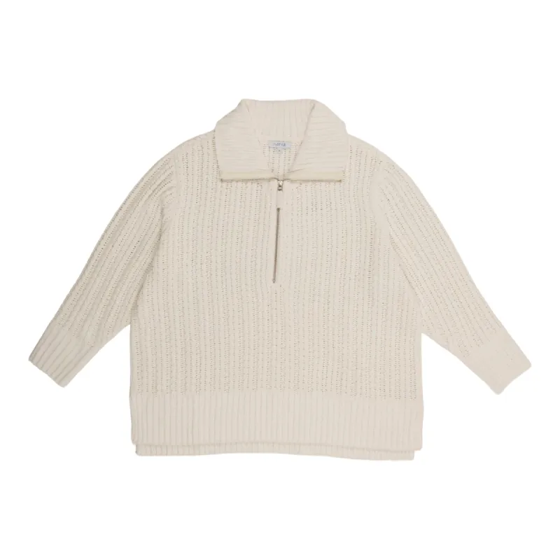 mySTYLE Women's Plus Chenille Half Zip Sweater sold by Giant Tiger