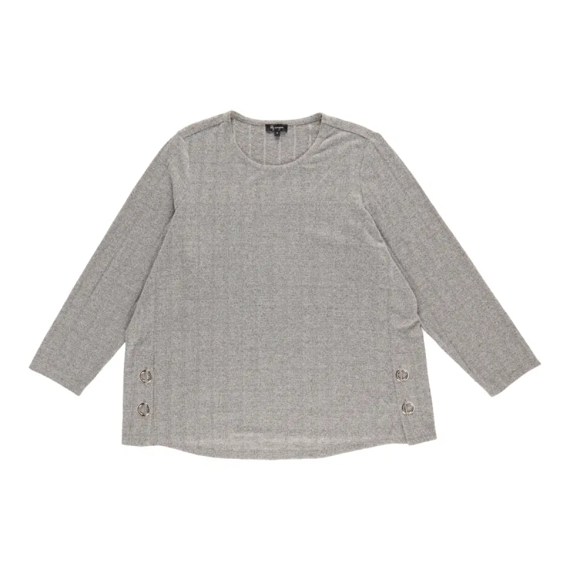 lily morgan Women's Plus Top with Side Ring Detail sold by Giant Tiger