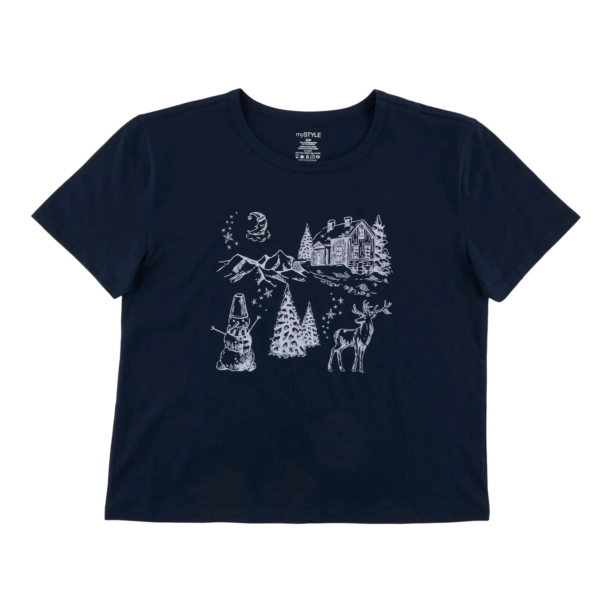 mySTYLE Women's Crew Neck Tee sold by Giant Tiger product image thumbnail 2