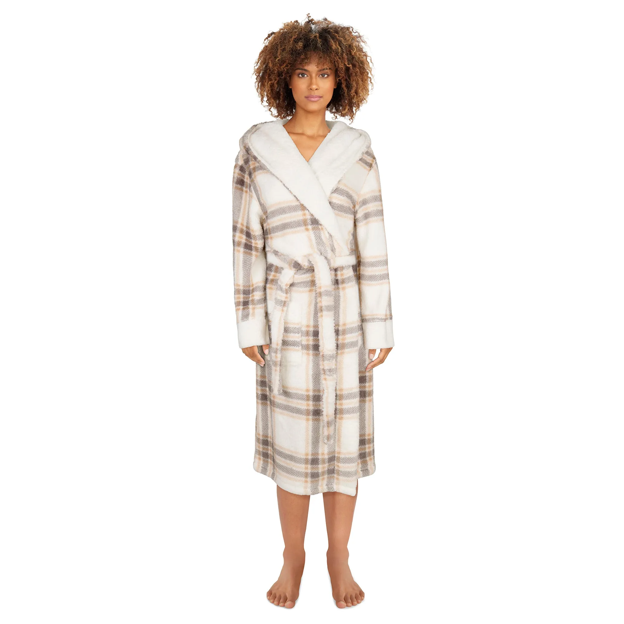 Carisma Women's Long Hooded Sherpa Robe sold by Giant Tiger product image thumbnail 3