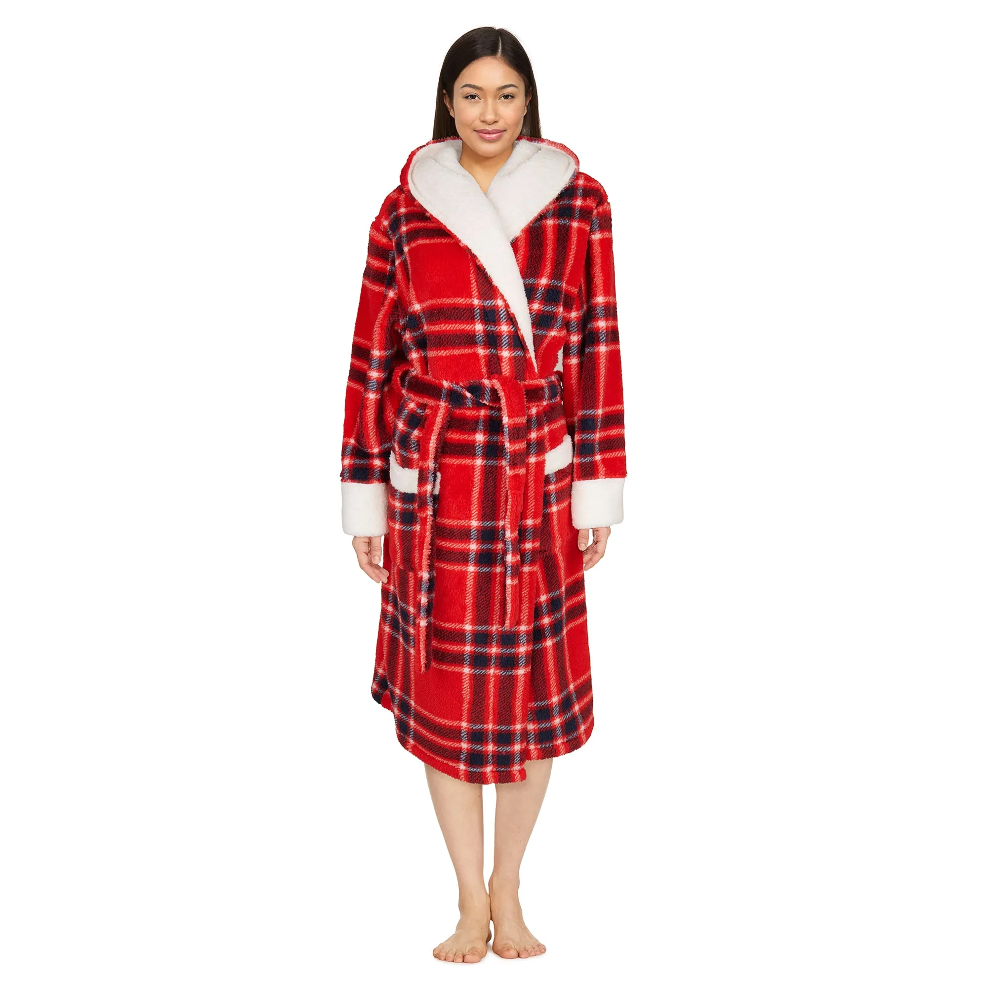 Carisma Women's Long Hooded Sherpa Robe sold by Giant Tiger product image thumbnail 2