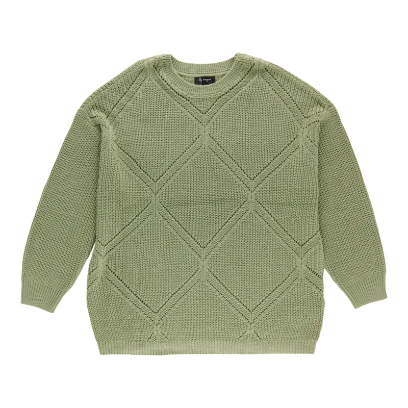 lily morgan Women's Plus Diamond Pattern Sweater sold by Giant Tiger