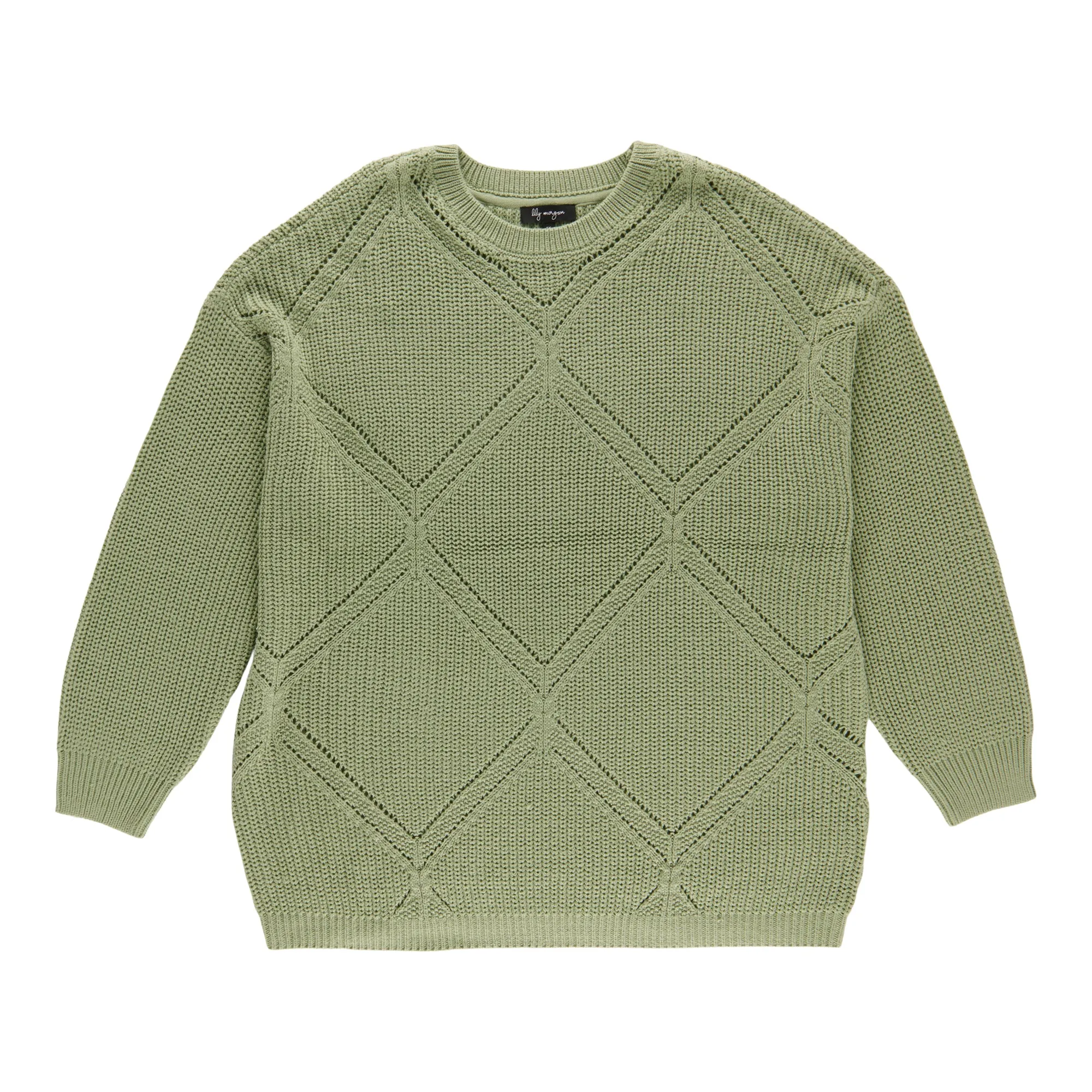 lily morgan Women's Plus Diamond Pattern Sweater sold by Giant Tiger