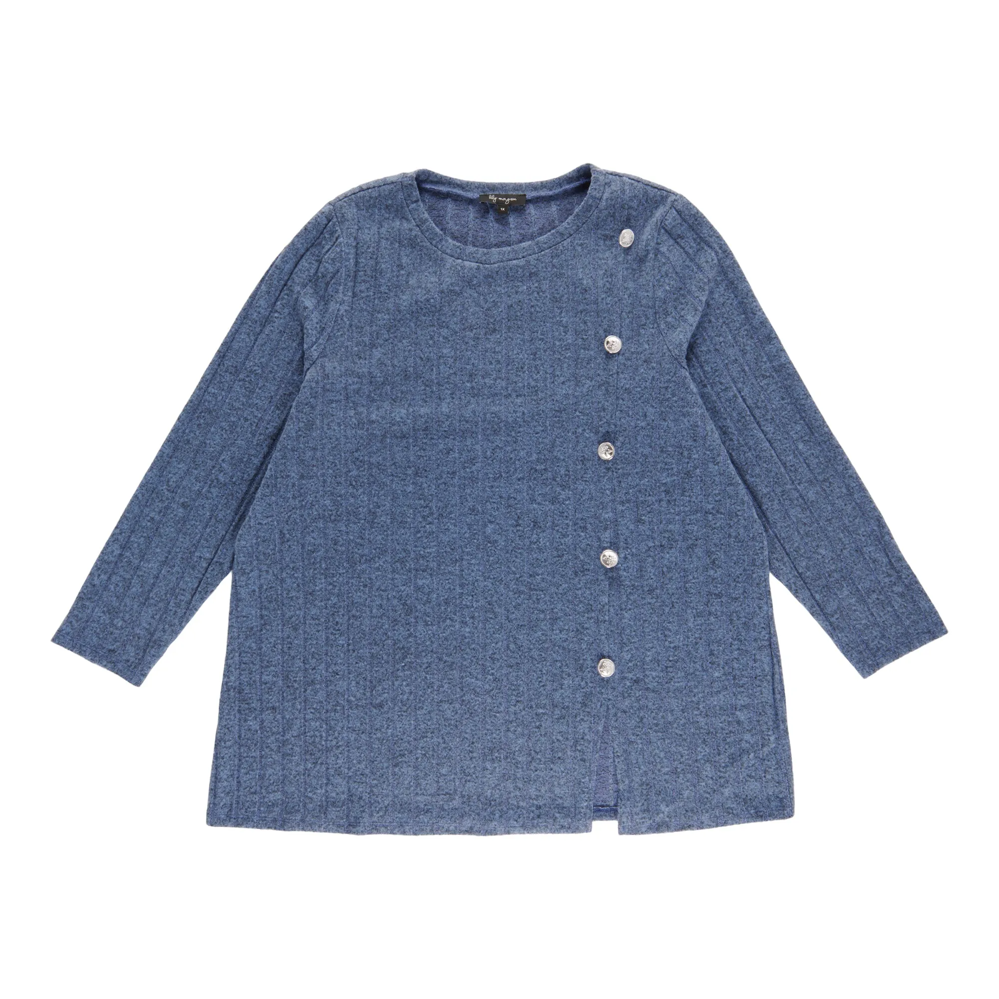 lily morgan Women's Plus Top with Side Buttons sold by Giant Tiger product image thumbnail 2