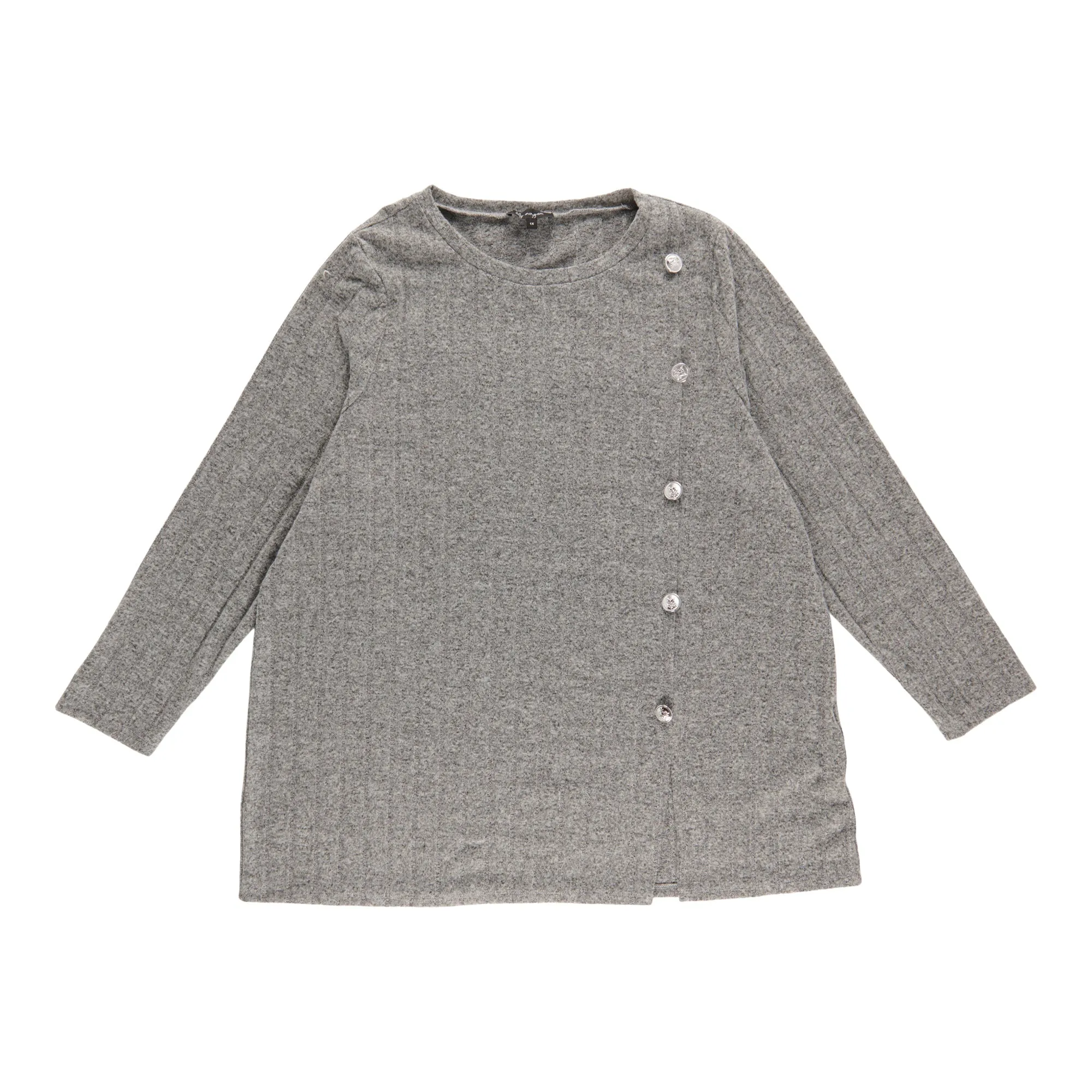 lily morgan Women's Plus Top with Side Buttons sold by Giant Tiger