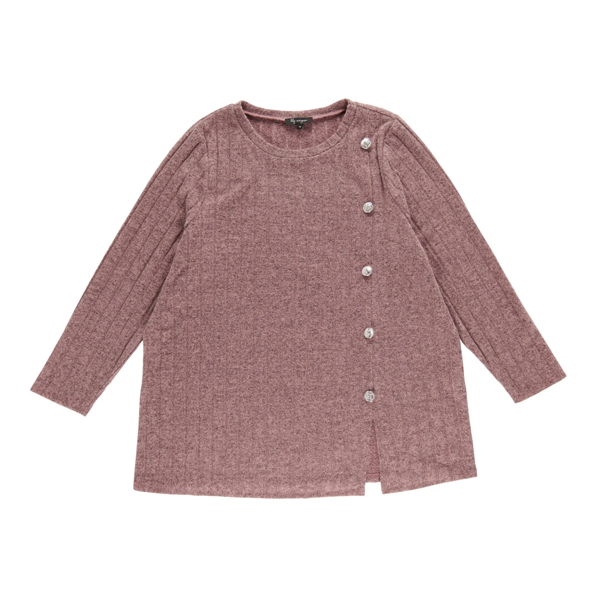 lily morgan Women's Plus Top with Side Buttons sold by Giant Tiger product image thumbnail 3