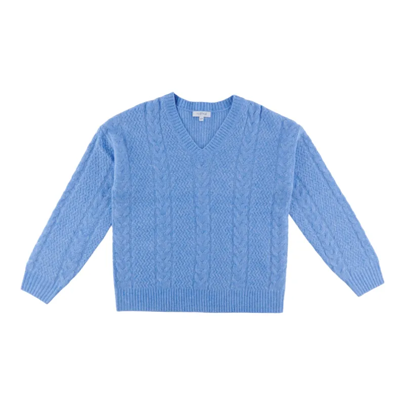 mySTYLE Women's Cable V-Neck Sweater sold by Giant Tiger