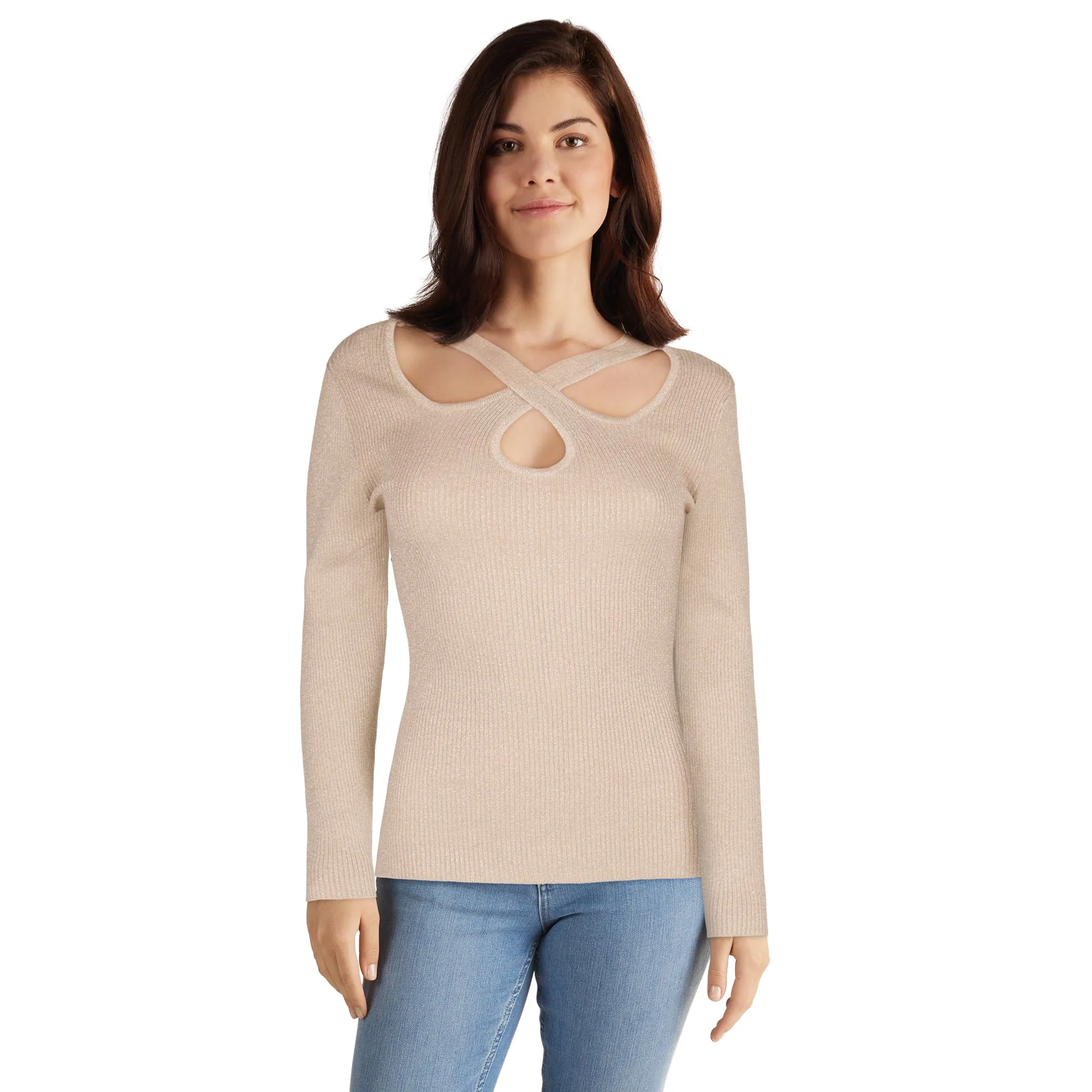 lily morgan Women's Crisscross Neckline Top sold by Giant Tiger product image thumbnail 2