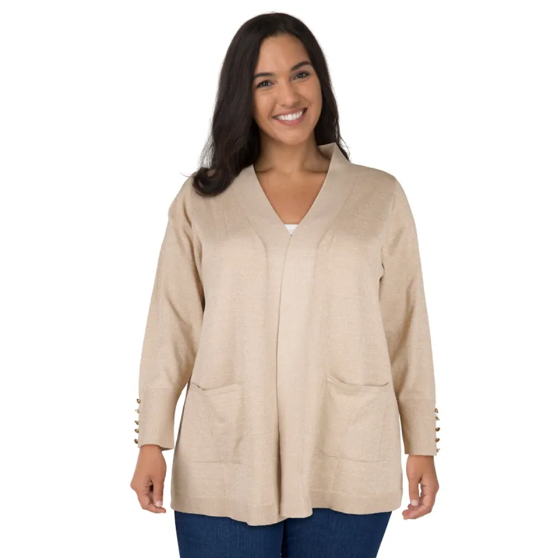 lily morgan Women's Plus Open Cardigan sold by Giant Tiger