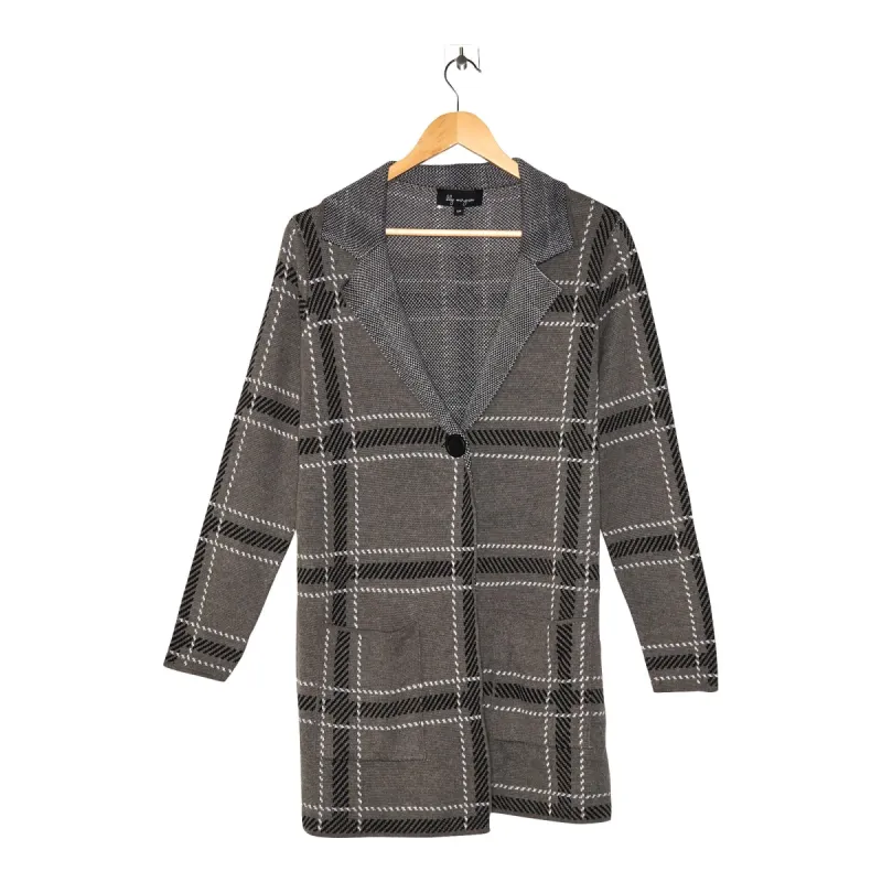 lily morgan Women's Long Plaid Cardigan sold by Giant Tiger