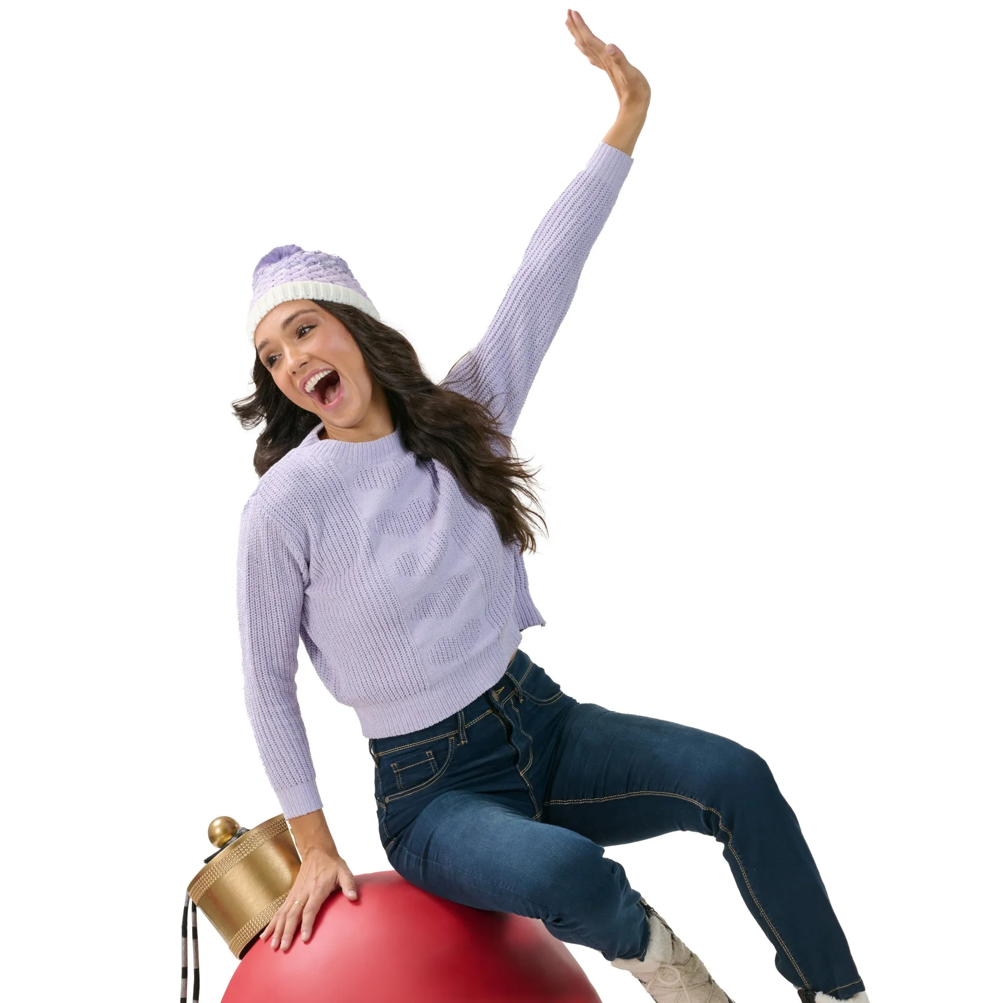 Women's Chenille Cable Cropped Sweater sold by Giant Tiger product image thumbnail 2