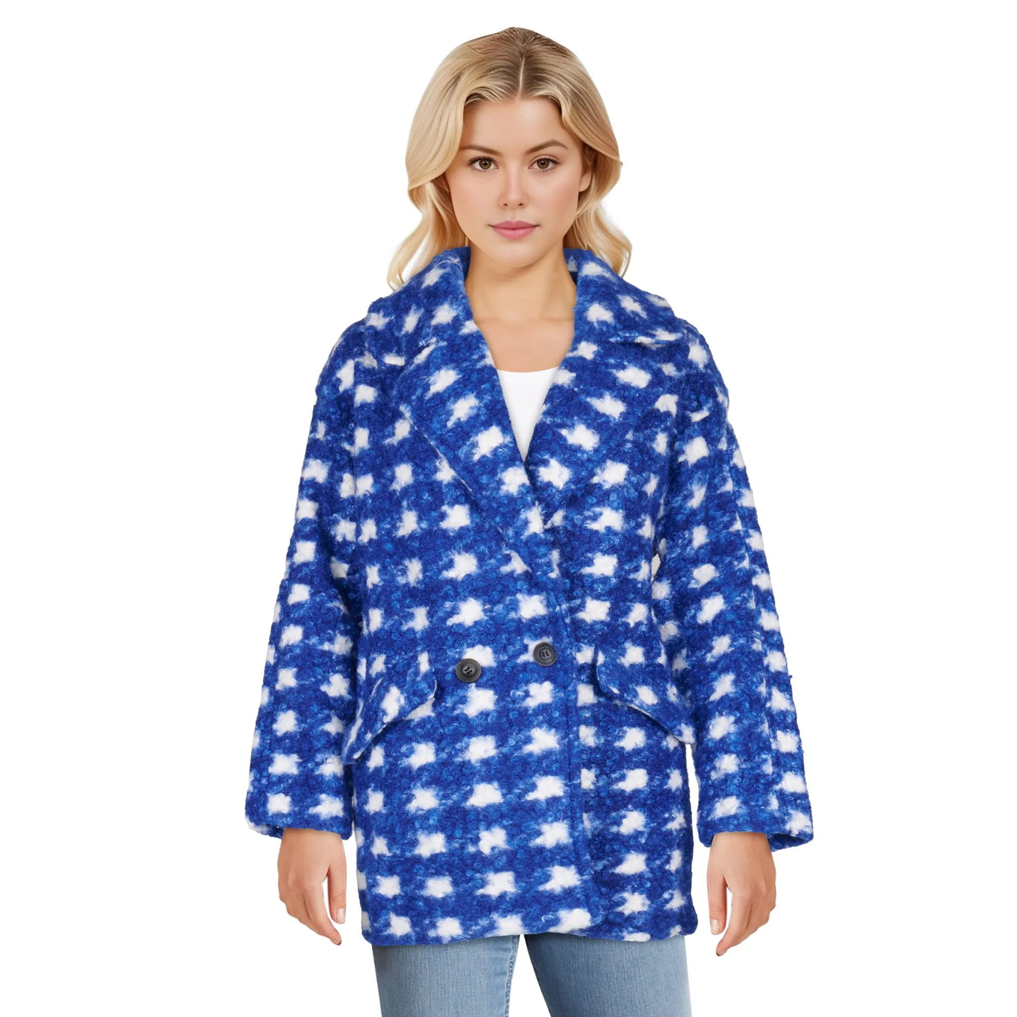 Women's Checkered Fleece Coat sold by Giant Tiger product image thumbnail 5