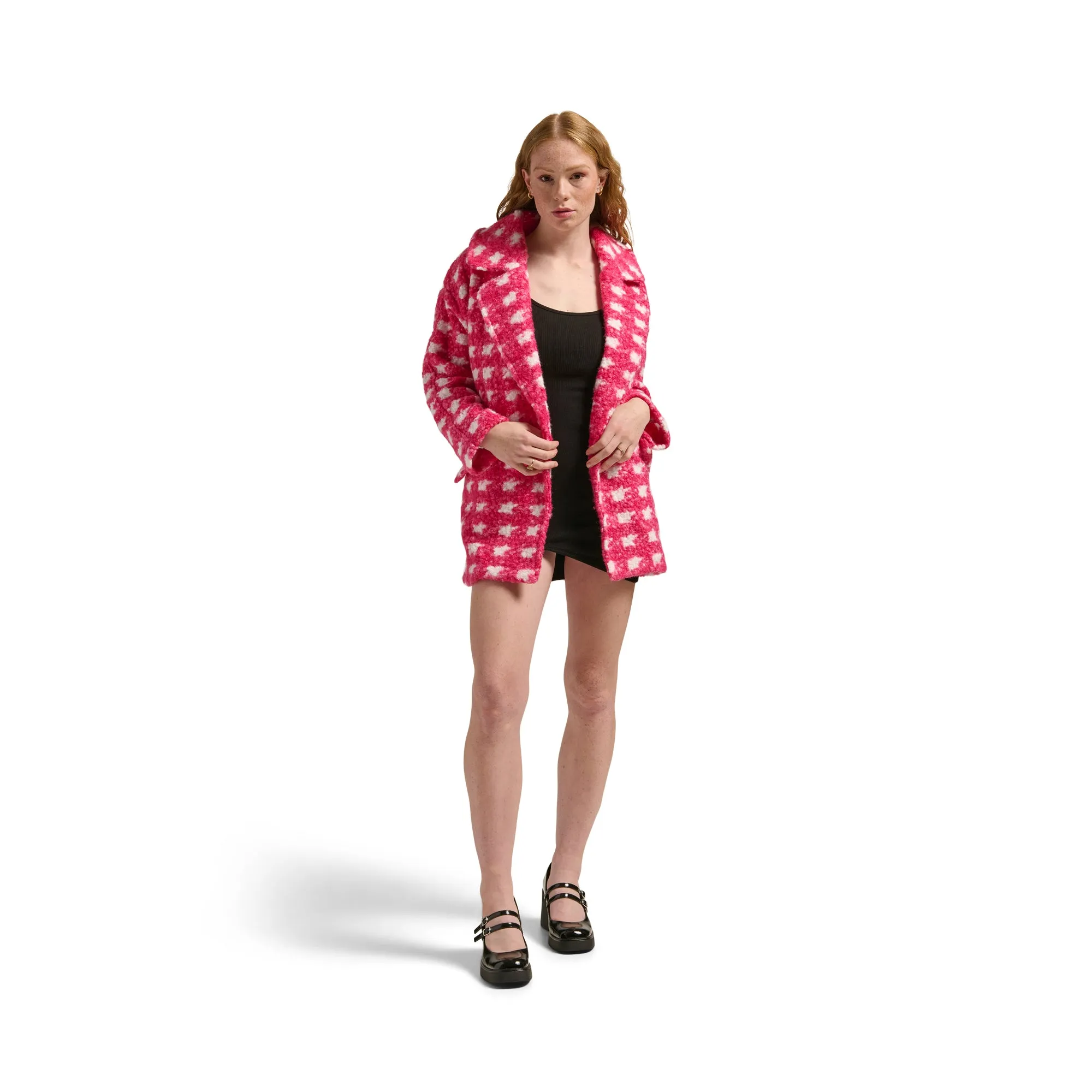 Women's Checkered Fleece Coat sold by Giant Tiger product image thumbnail 2