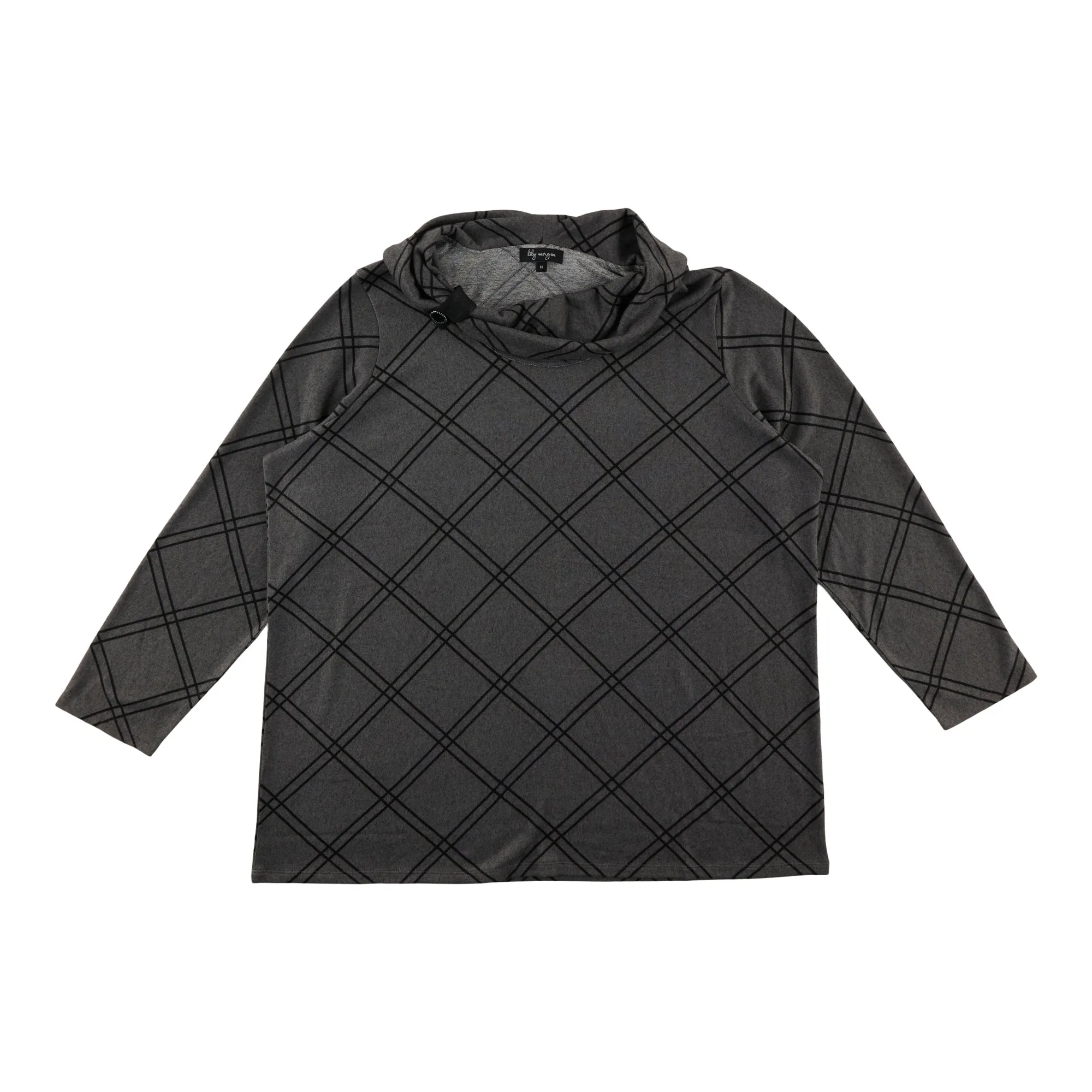 lily morgan Women's Plus Top with Neckline Detail sold by Giant Tiger product image thumbnail 3