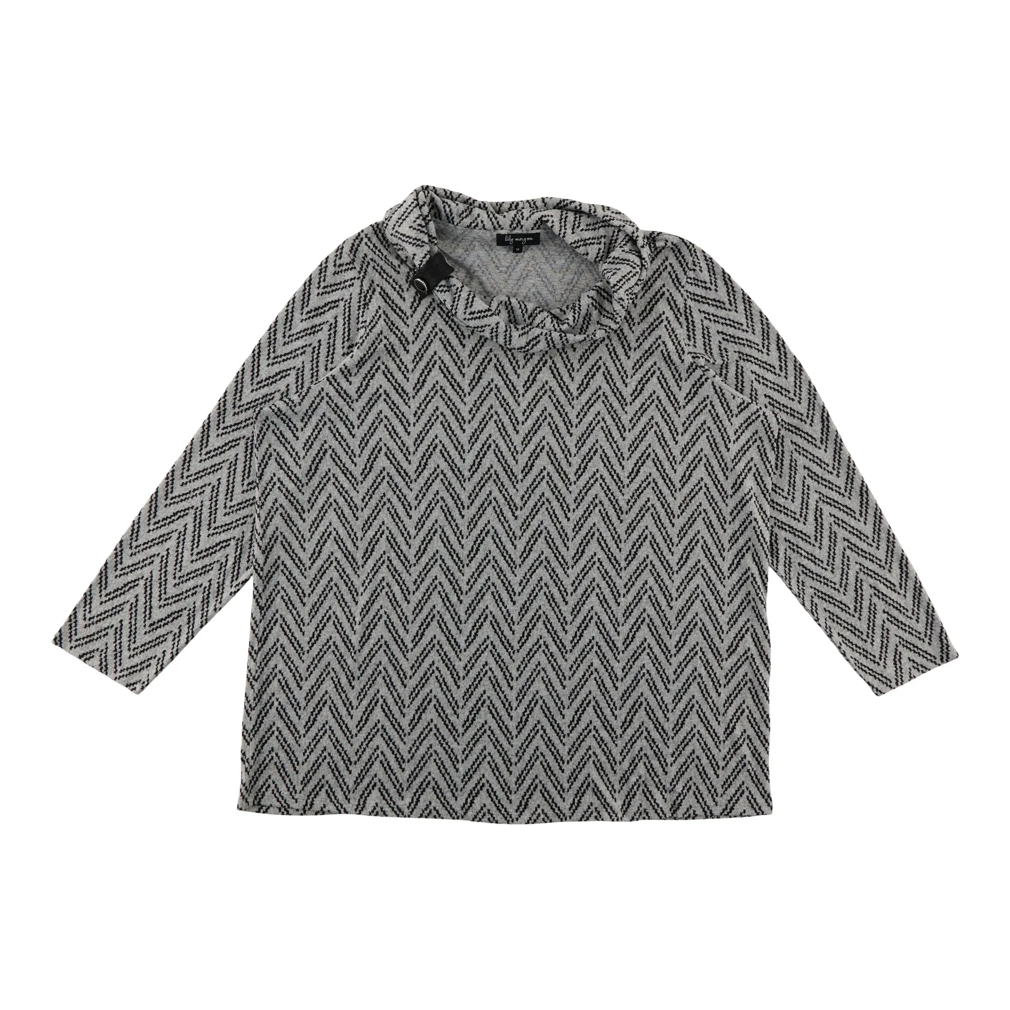 lily morgan Women's Plus Top with Neckline Detail sold by Giant Tiger product image thumbnail 2