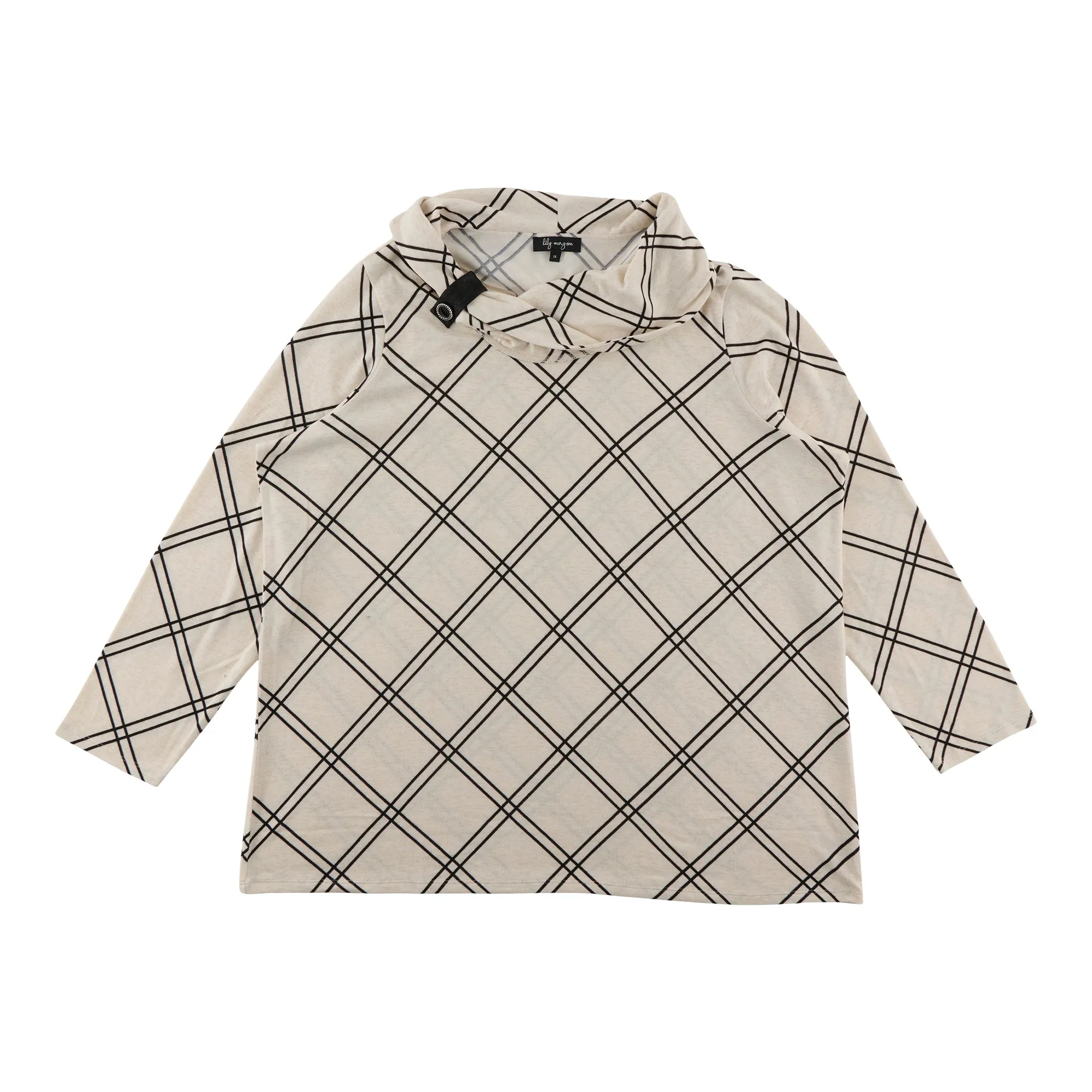 lily morgan Women's Plus Top with Neckline Detail sold by Giant Tiger product image thumbnail 4