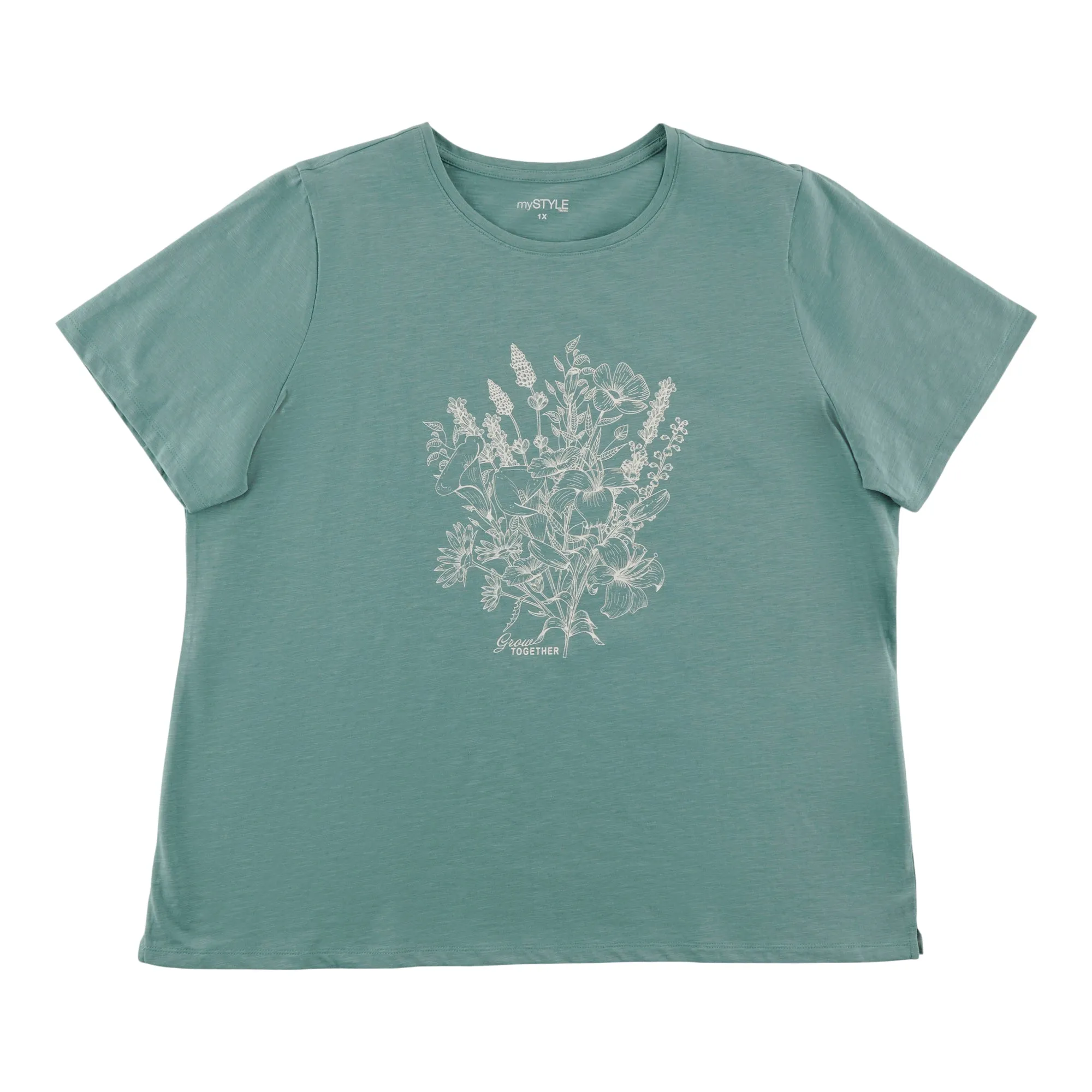 mySTYLE Women's Plus Crew Neck Tee sold by Giant Tiger product image thumbnail 2