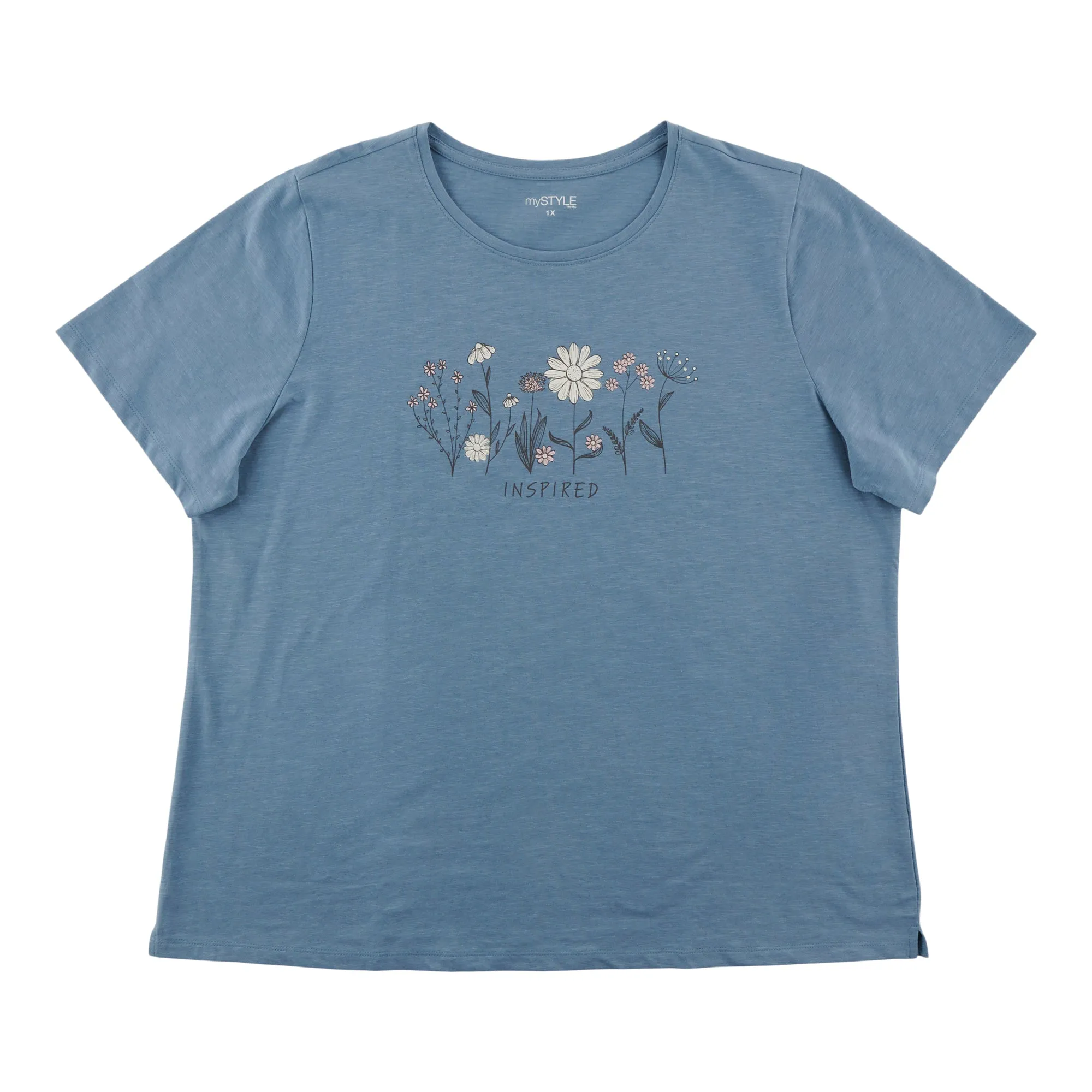 mySTYLE Women's Plus Crew Neck Tee sold by Giant Tiger