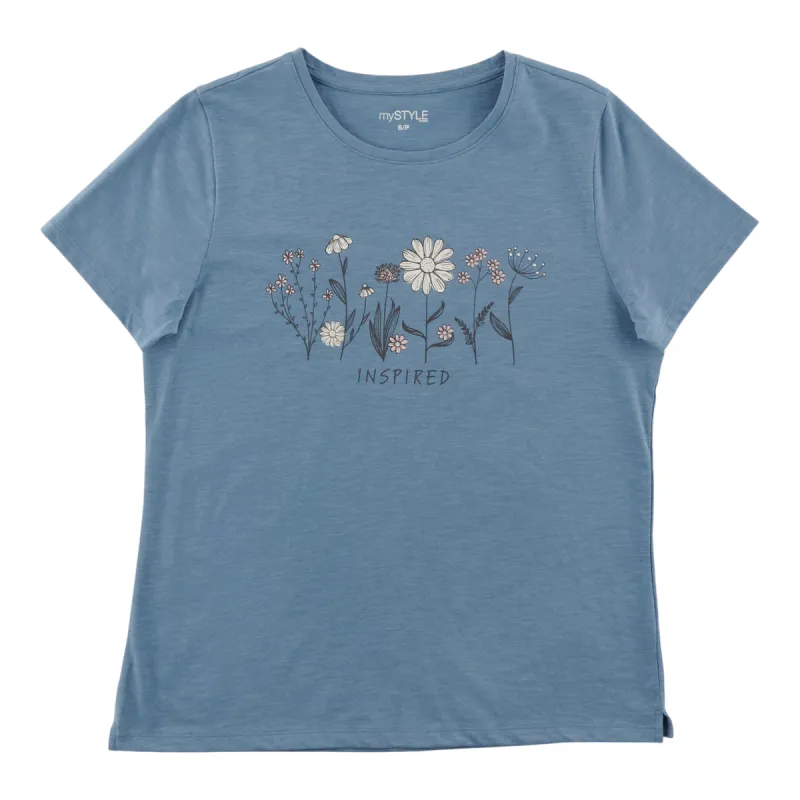 mySTYLE Women's Crew Neck Tee sold by Giant Tiger