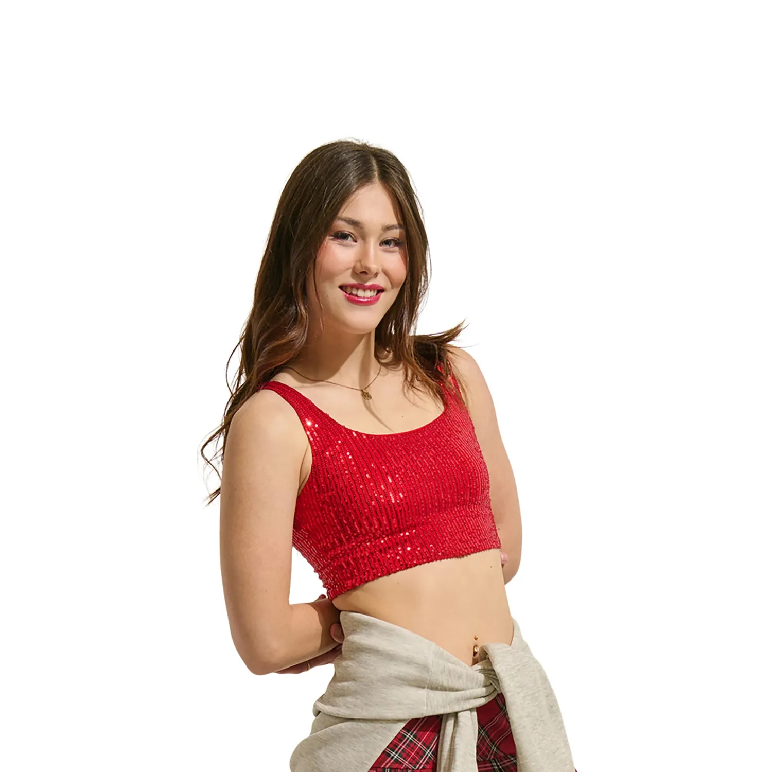 Women's Sequined Cropped Tank Top sold by Giant Tiger product image thumbnail 4