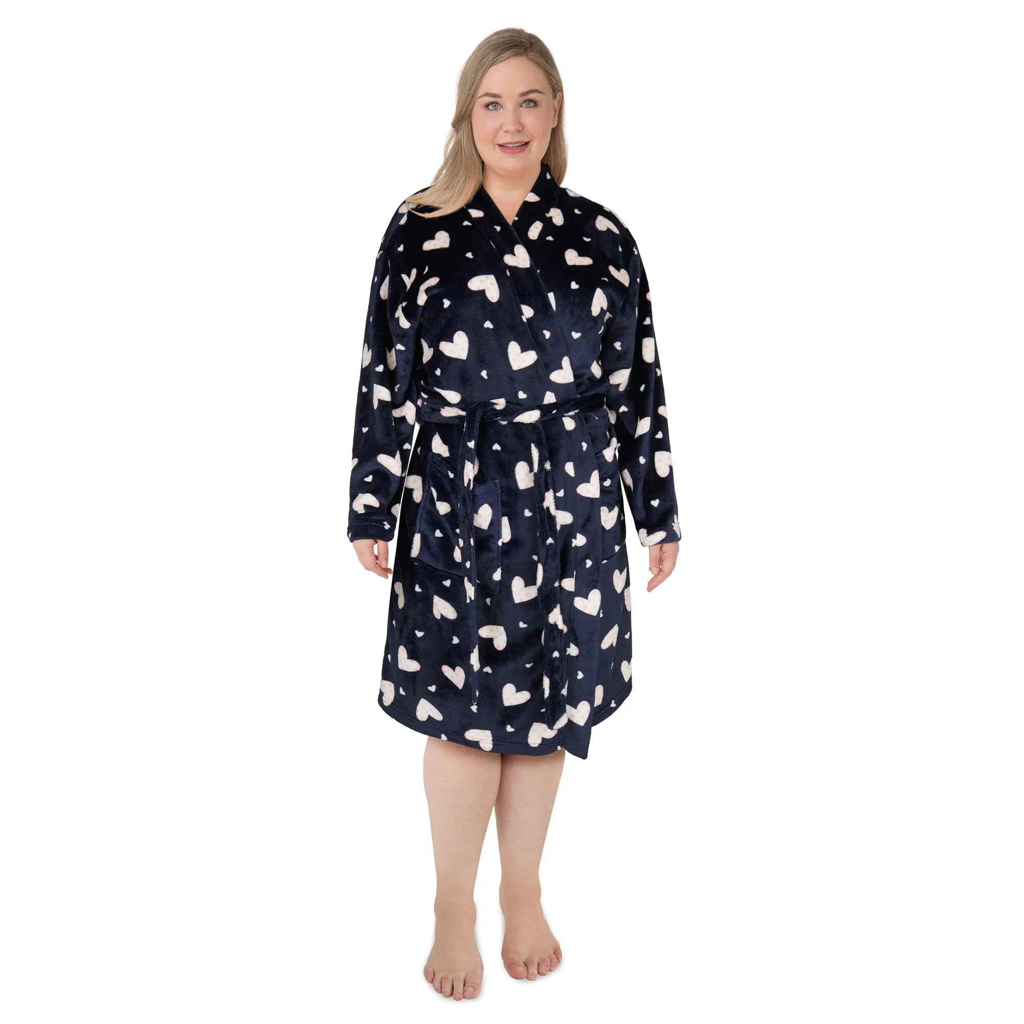 Carisma Women's Plus Printed Short Robe sold by Giant Tiger