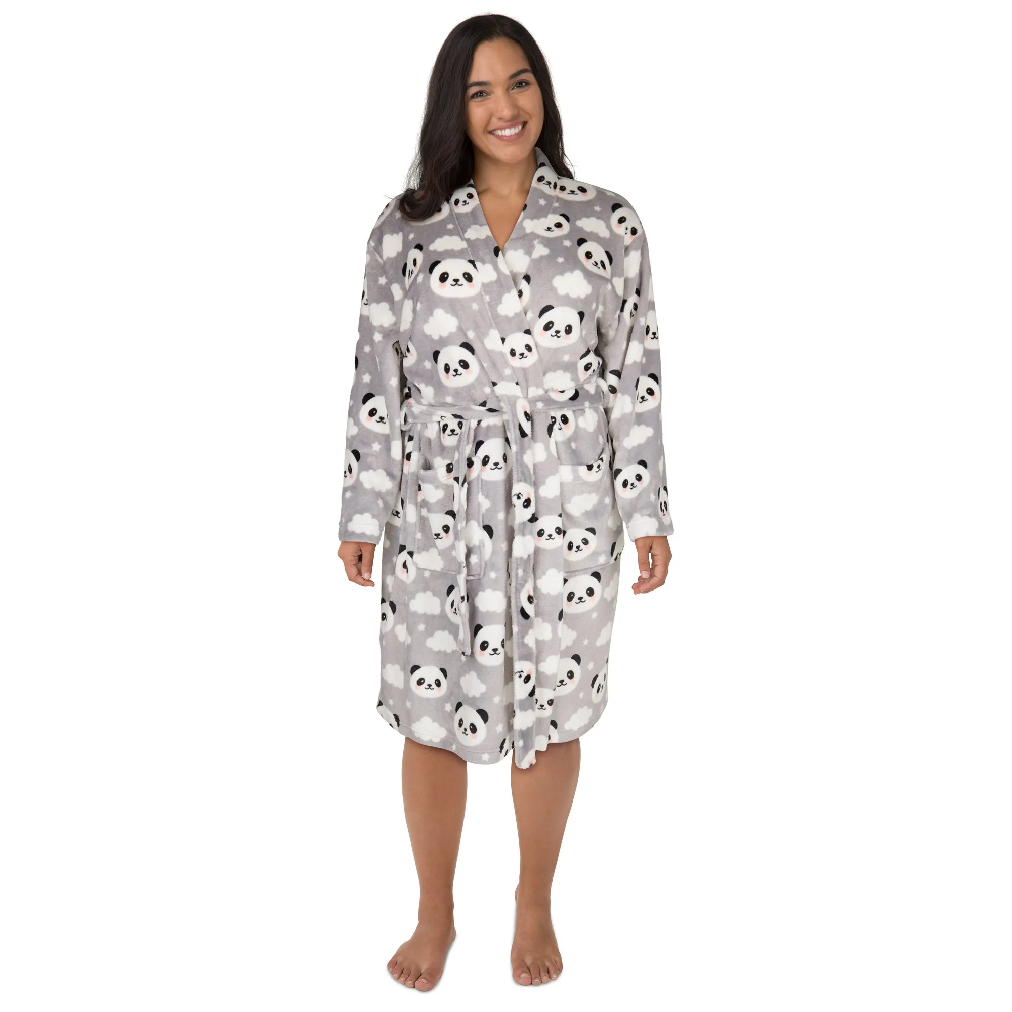 Carisma Women's Plus Printed Short Robe sold by Giant Tiger product image thumbnail 2
