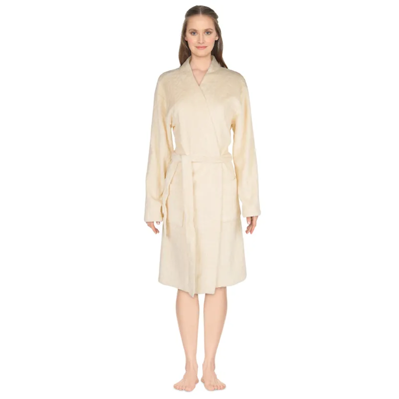 Carisma Women's Short Burnout Robe sold by Giant Tiger
