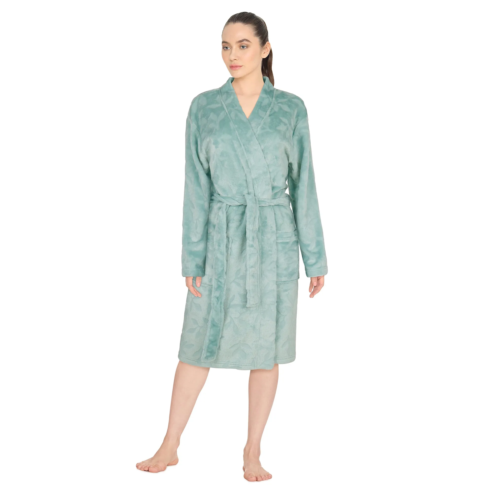 Carisma Women's Short Burnout Robe sold by Giant Tiger product image thumbnail 3