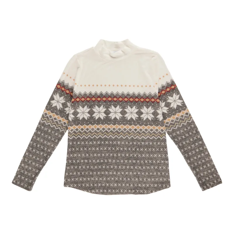 mySTYLE Women's Fair Isle Mock-Neck Sweater sold by Giant Tiger