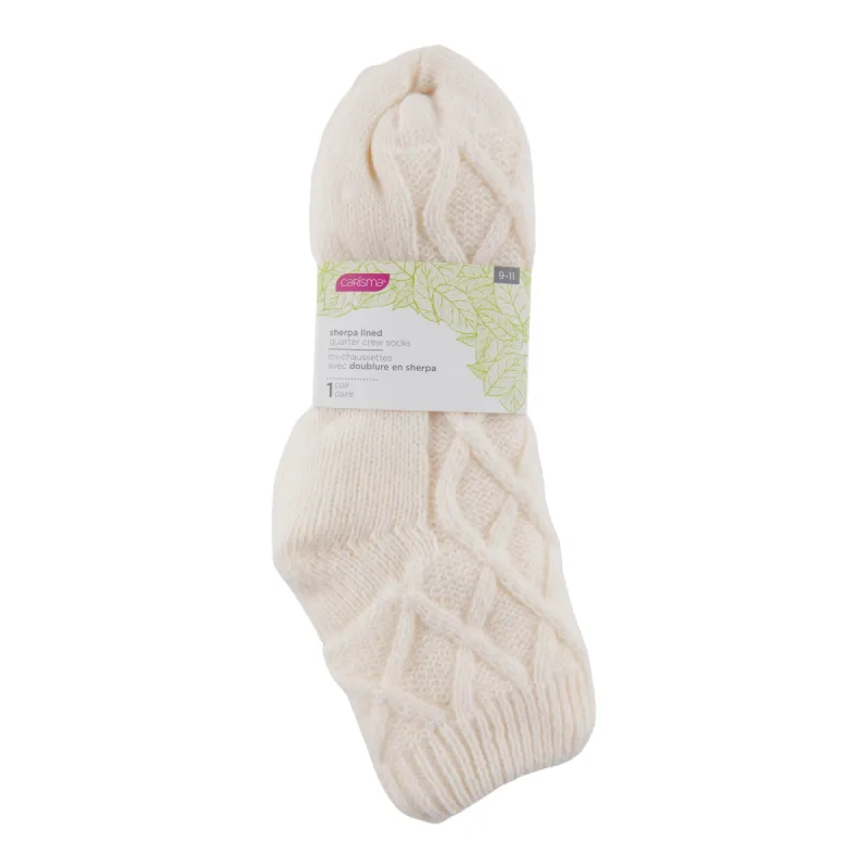 Carisma Women's Sherpa Crew Socks sold by Giant Tiger