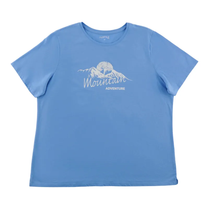 mySTYLE Women's Plus Crew Neck Tee sold by Giant Tiger