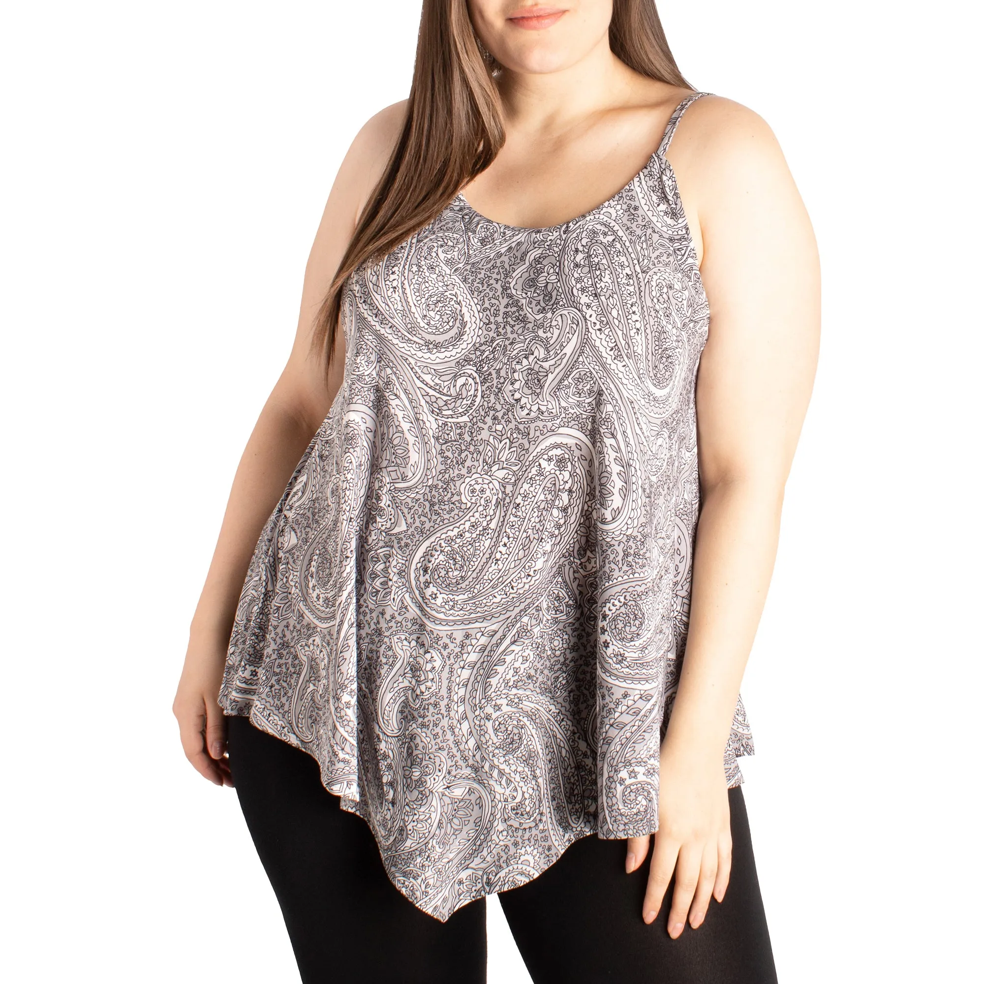 lily morgan Women's Plus Printed Hanky Hem Top - 1X-3X sold by Giant Tiger product image thumbnail 3