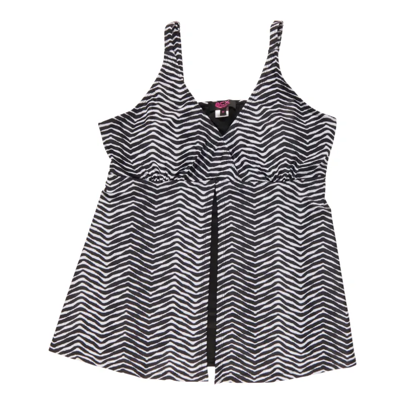 ACX Active Women's Plus Black/White Tankini made by ACX Active