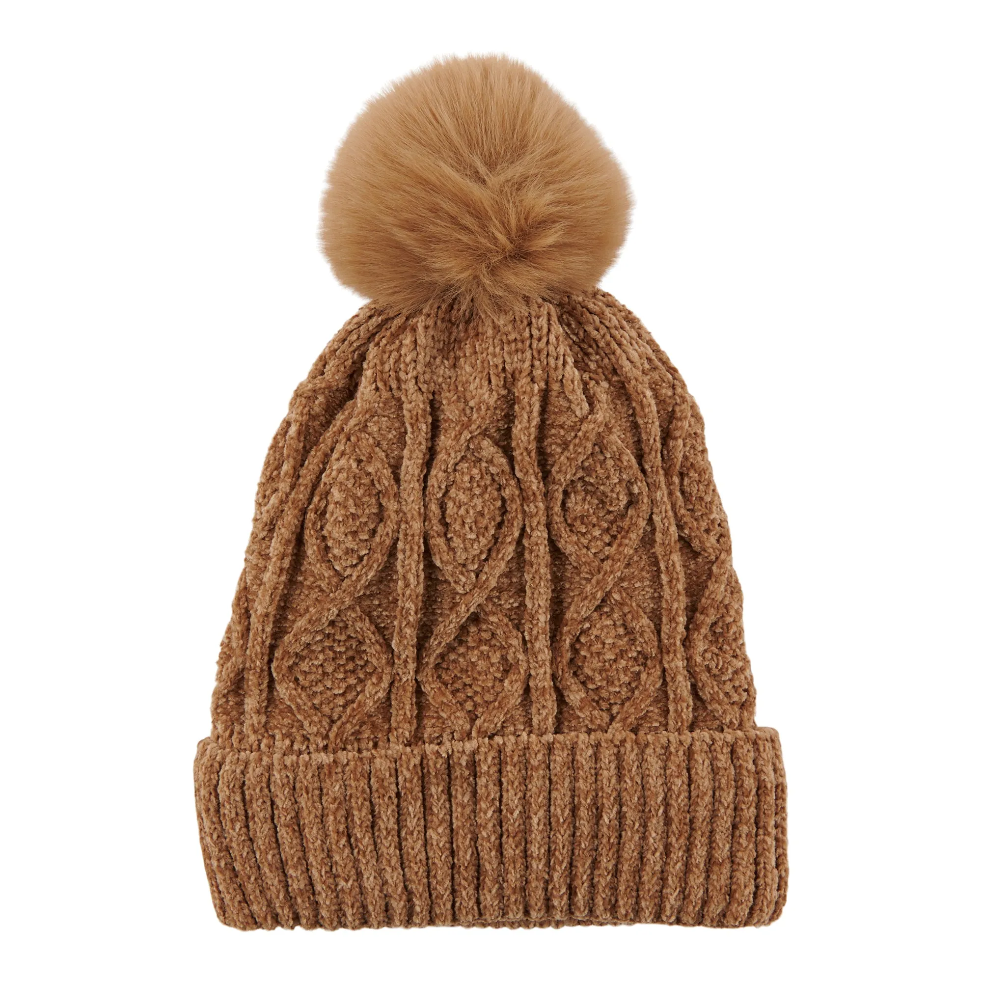 Women's Chenille Cable Knit Hat With Pom Pom sold by Giant Tiger product image thumbnail 2