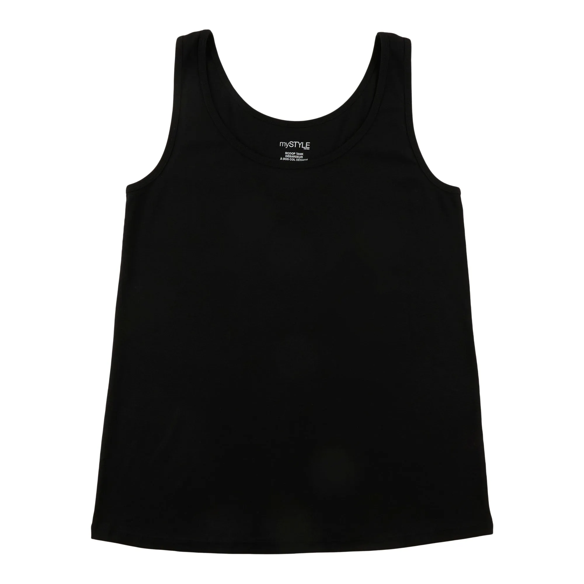 mySTYLE Women's Plus Scoop Neck Ribbed Tank sold by Giant Tiger