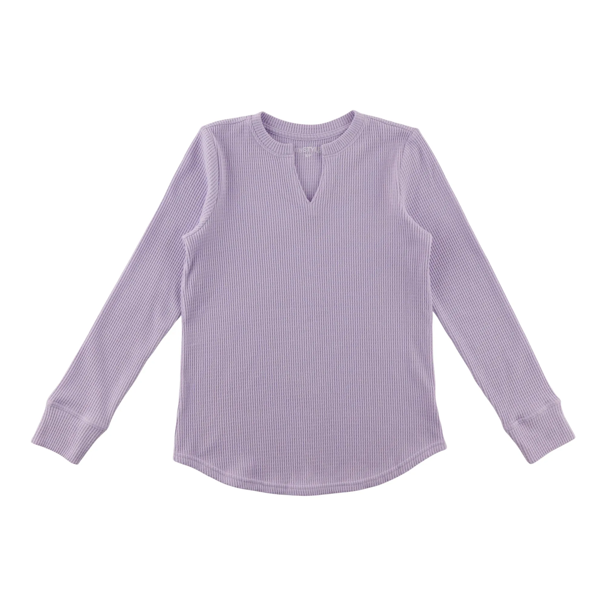 mySTYLE Women's Long Sleeve Waffle Tee sold by Giant Tiger product image thumbnail 3