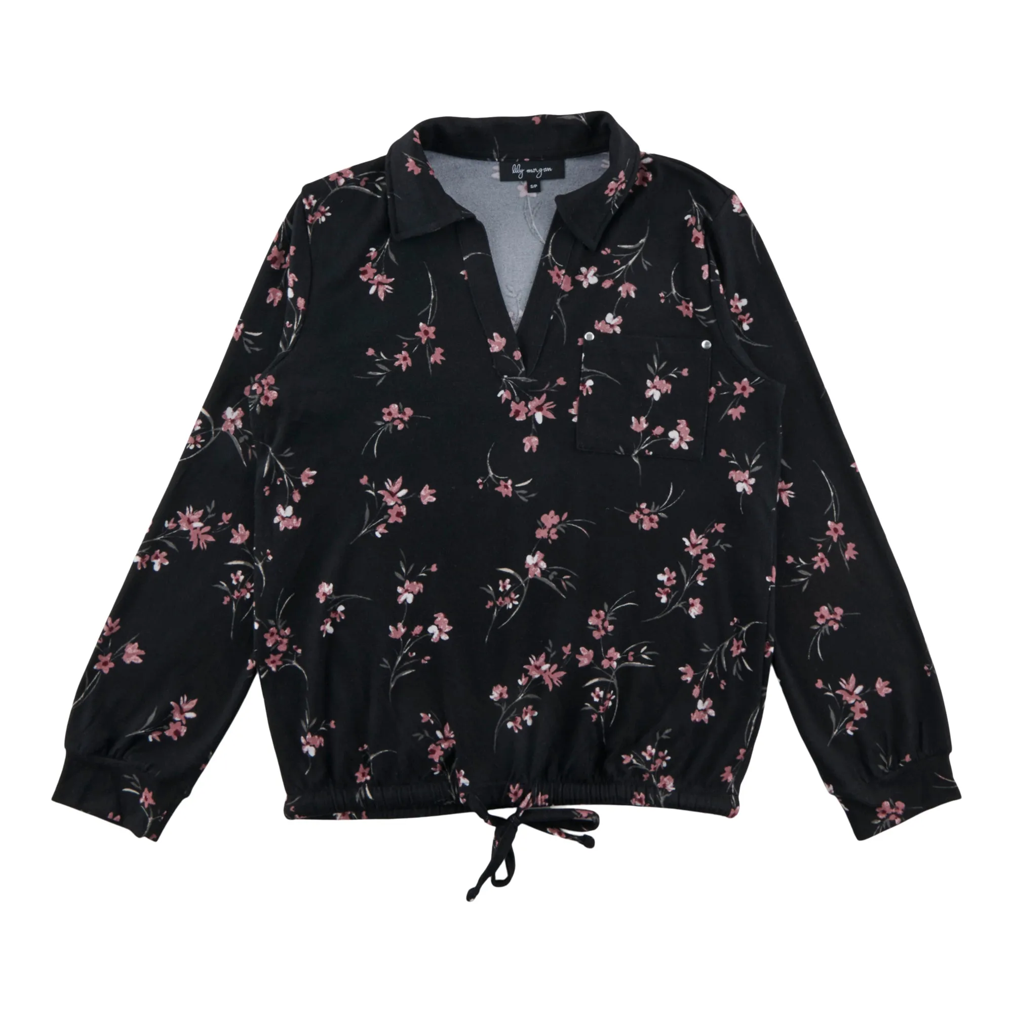 lily morgan Women's Collared Tie Front Top sold by Giant Tiger product image thumbnail 4