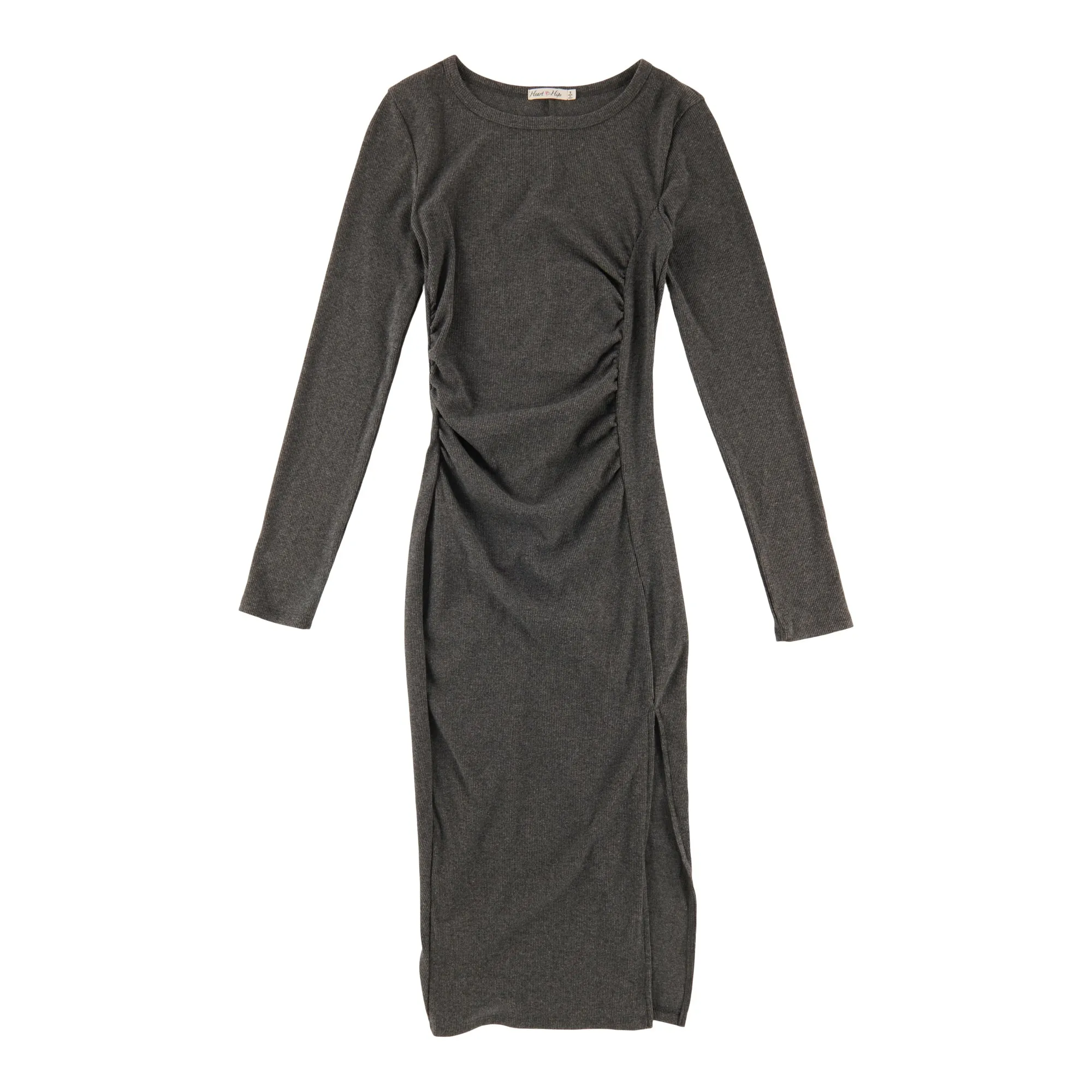 Women's Long Sleeve Side Slit Dress with Ruching sold by Giant Tiger product image thumbnail 4