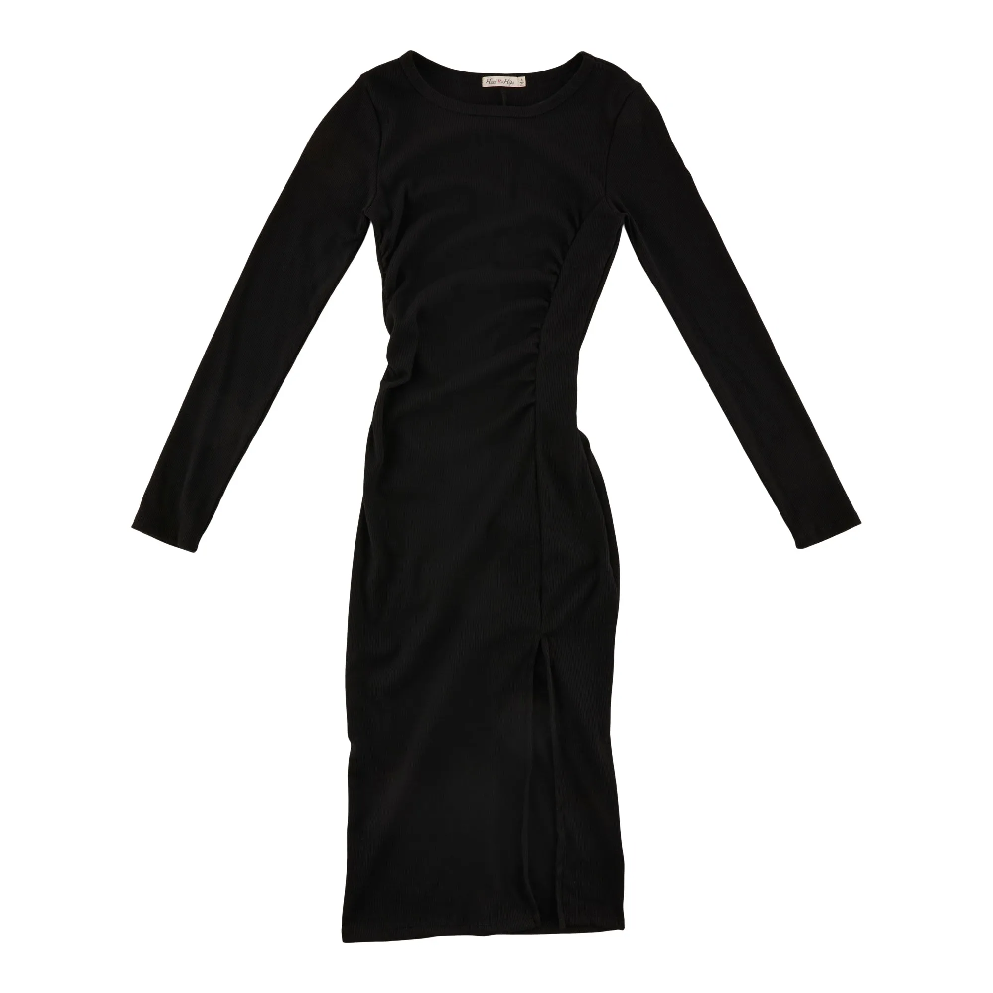 Women's Long Sleeve Side Slit Dress with Ruching sold by Giant Tiger product image thumbnail 2