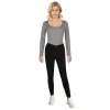 Women's Ribbed Long Sleeve Bodysuit sold by Giant Tiger