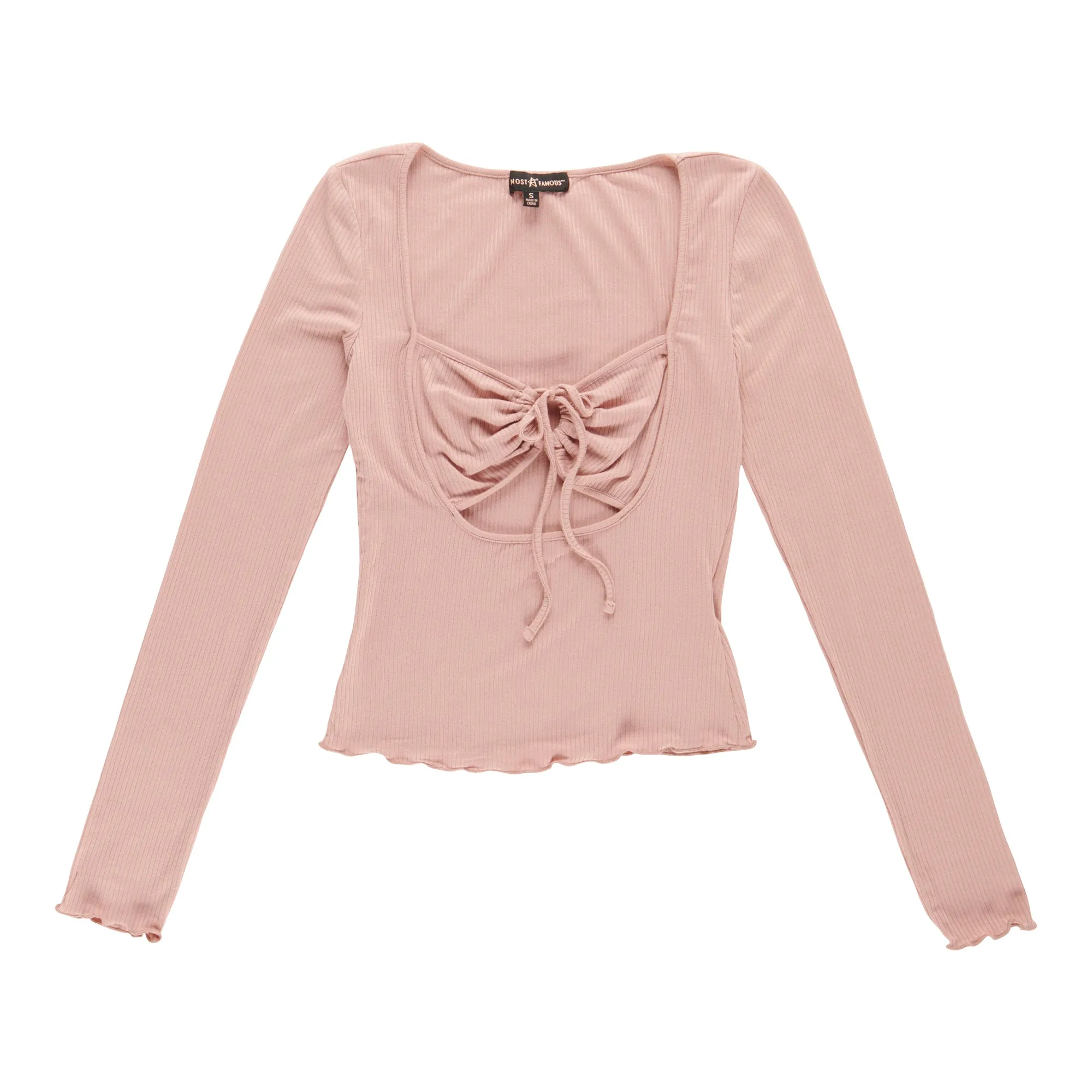 Women's Long Sleeve Tie Front Top sold by Giant Tiger product image thumbnail 3