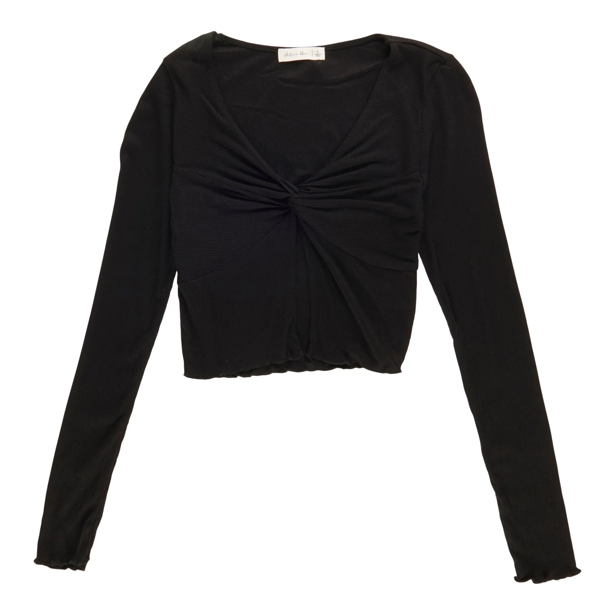 Women's Twisted Long Sleeve Cropped Top sold by Giant Tiger product image thumbnail 5
