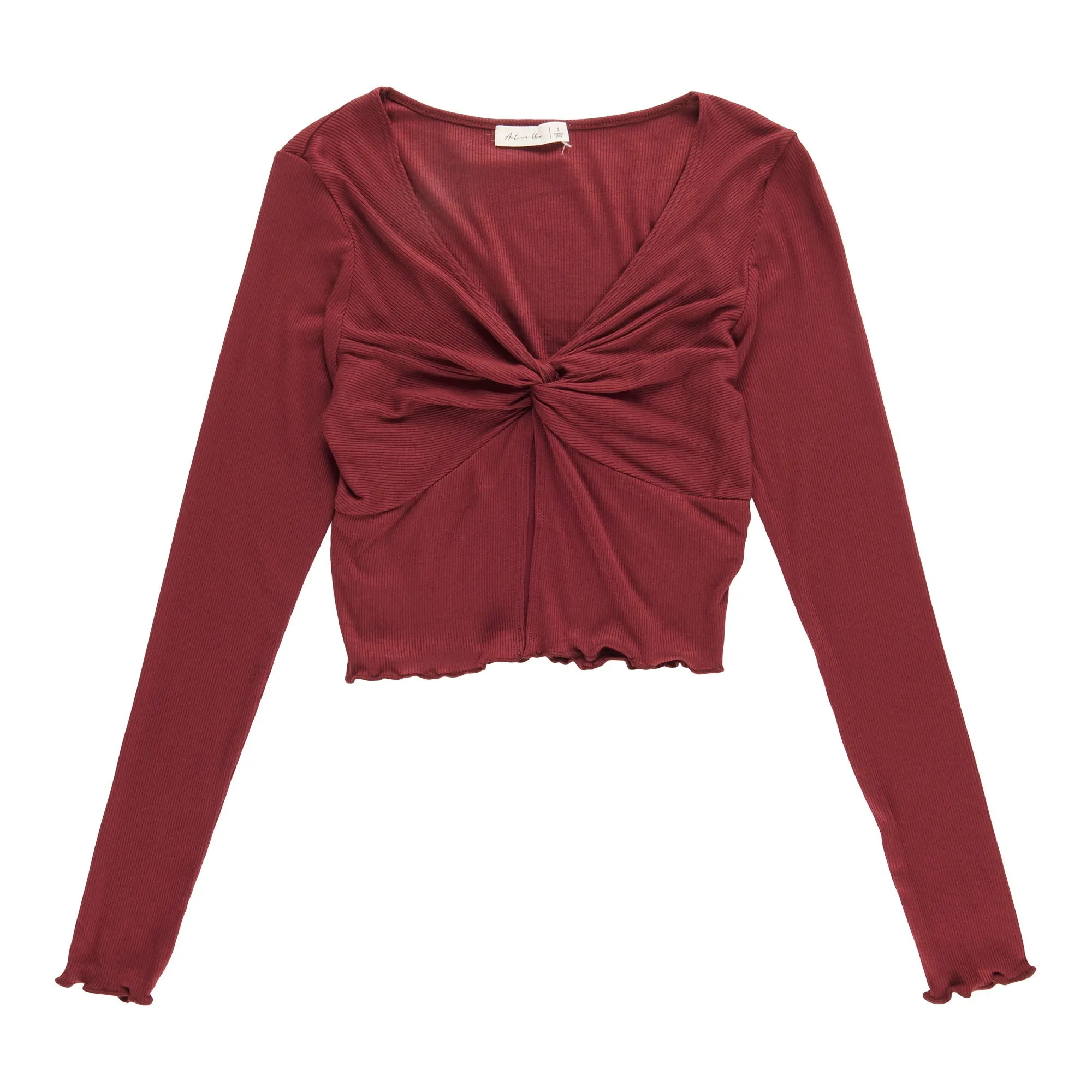 Women's Twisted Long Sleeve Cropped Top sold by Giant Tiger product image thumbnail 2