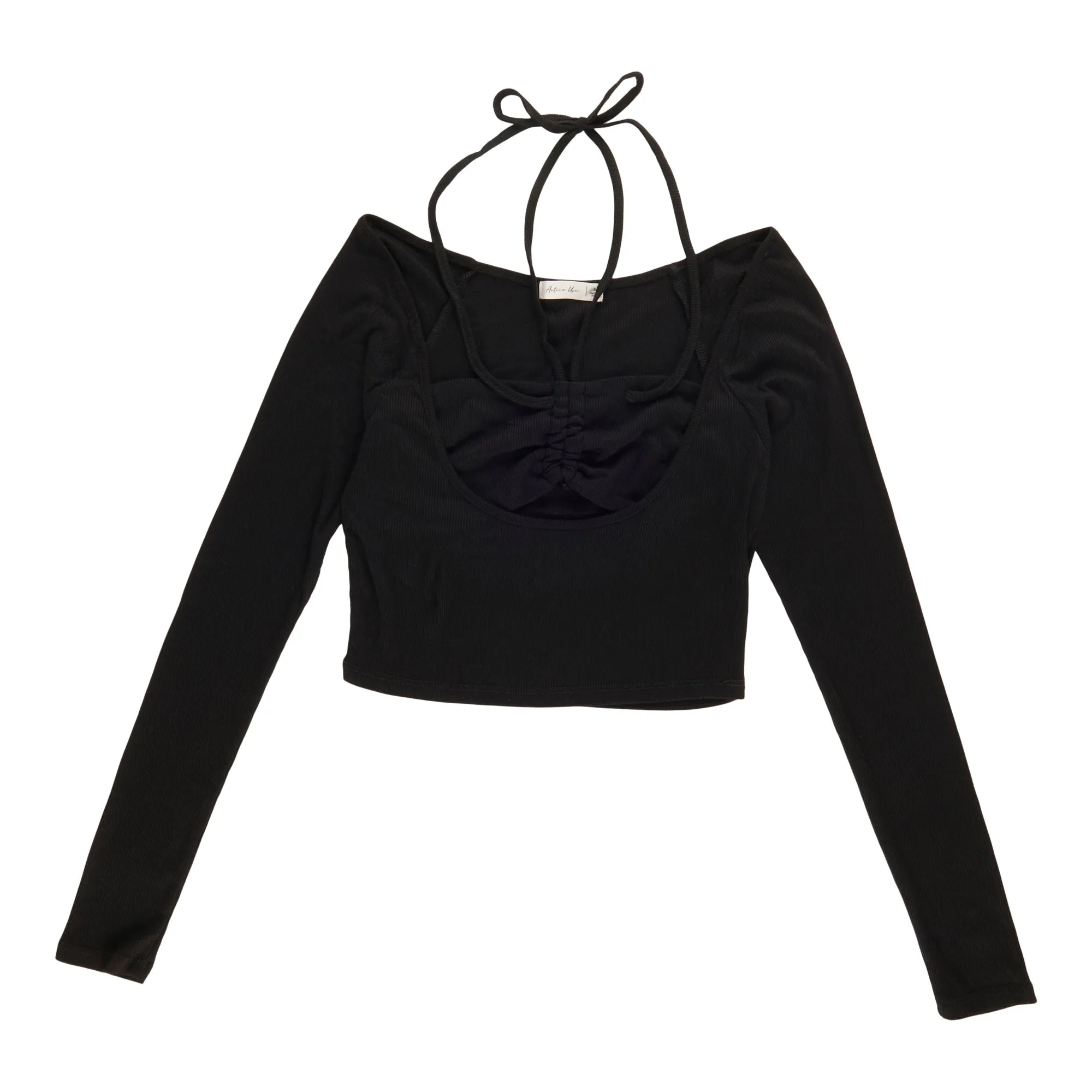 Women's Cropped Halter Long Sleeve Top sold by Giant Tiger product image thumbnail 3