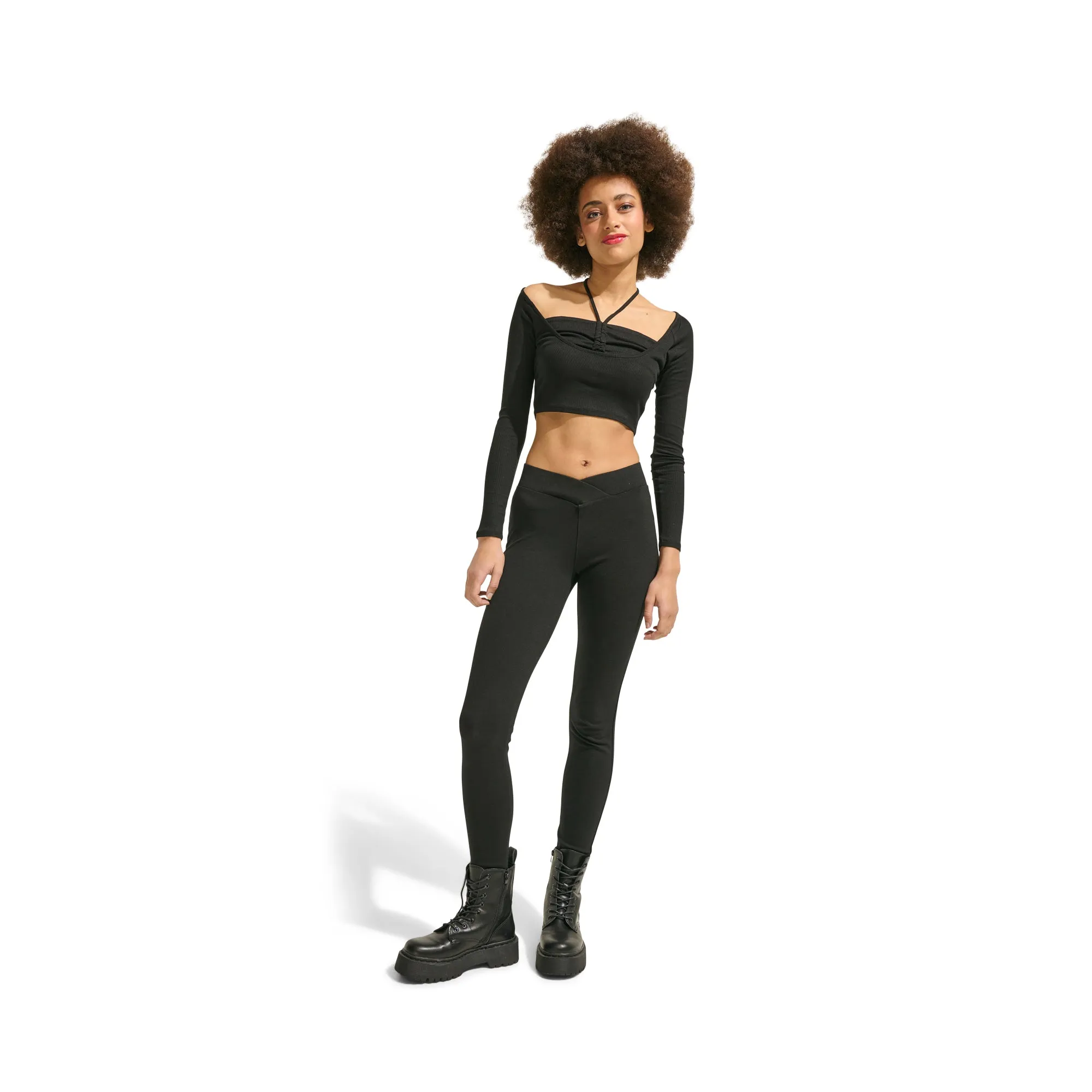 Women's Cropped Halter Long Sleeve Top sold by Giant Tiger product image thumbnail 2