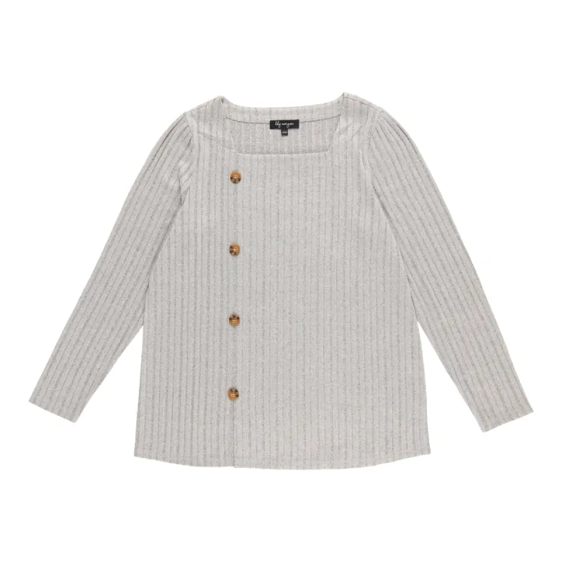 lily morgan Women's Squareneck Top with Button Details sold by Giant Tiger