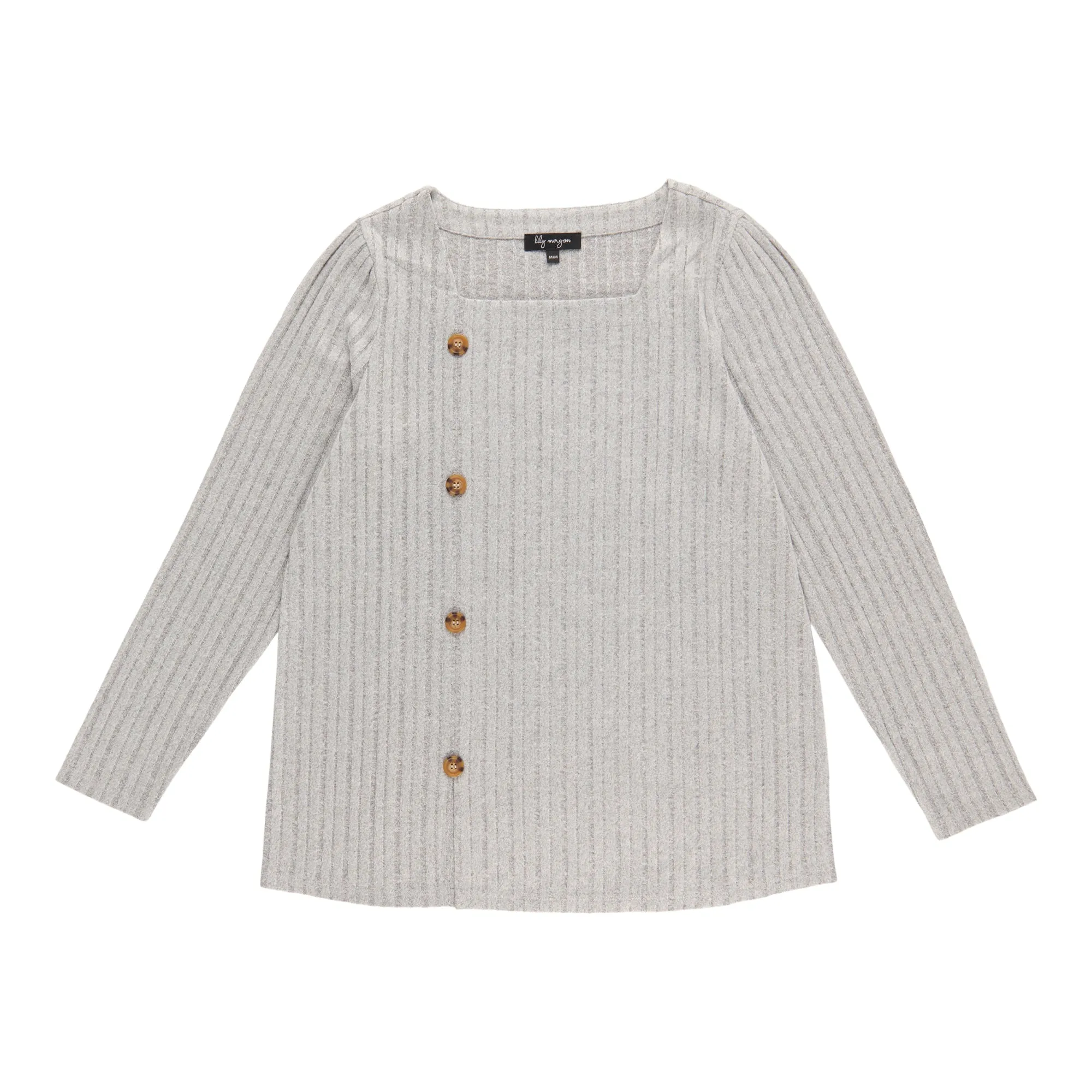 lily morgan Women's Squareneck Top with Button Details sold by Giant Tiger