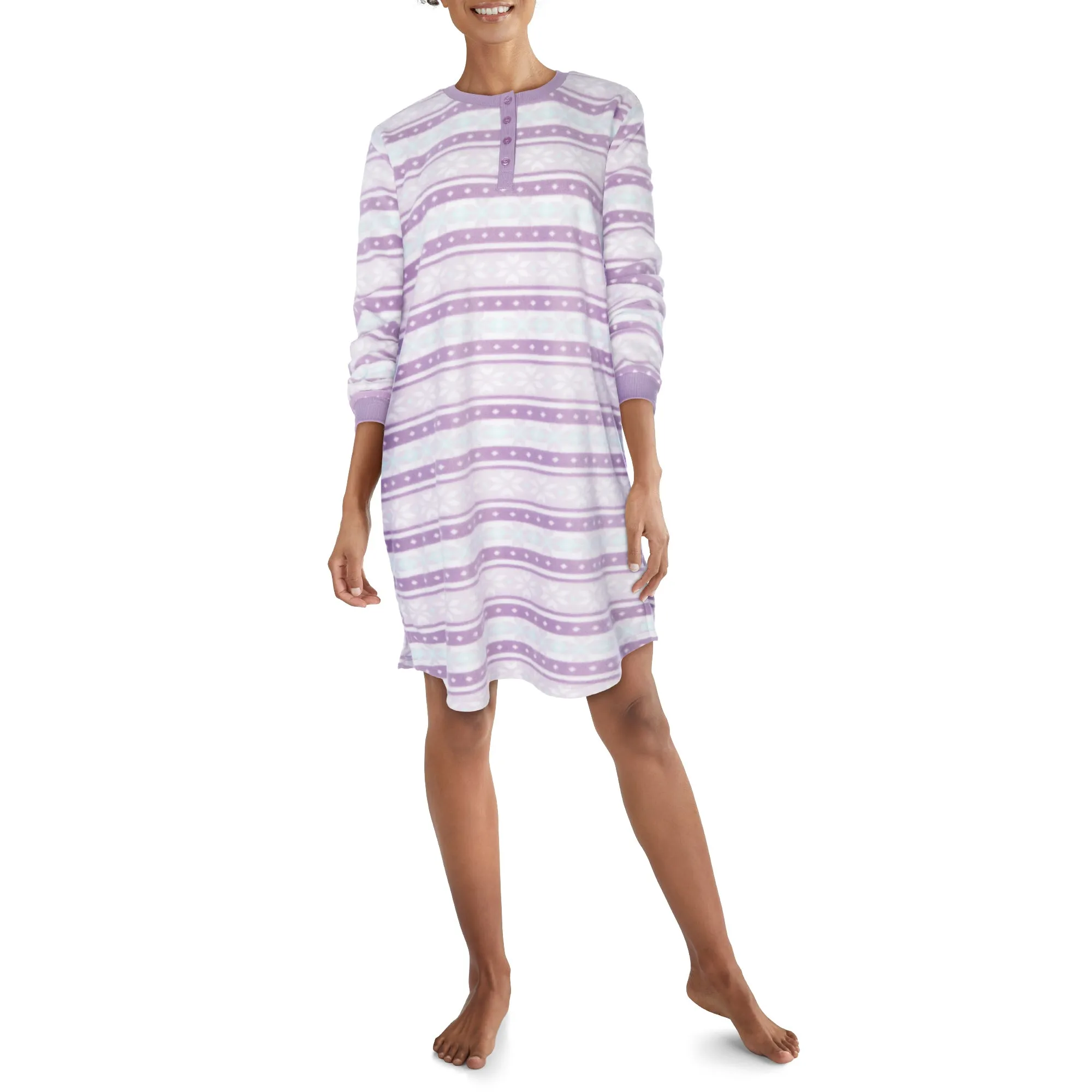 Carisma Women's Crew Neck Knee Length Sleepshirt sold by Giant Tiger product image thumbnail 5