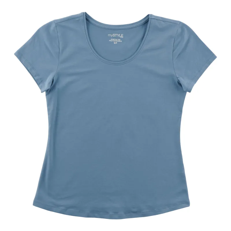 mySTYLE Women's Scoop Neck T-Shirt sold by Giant Tiger