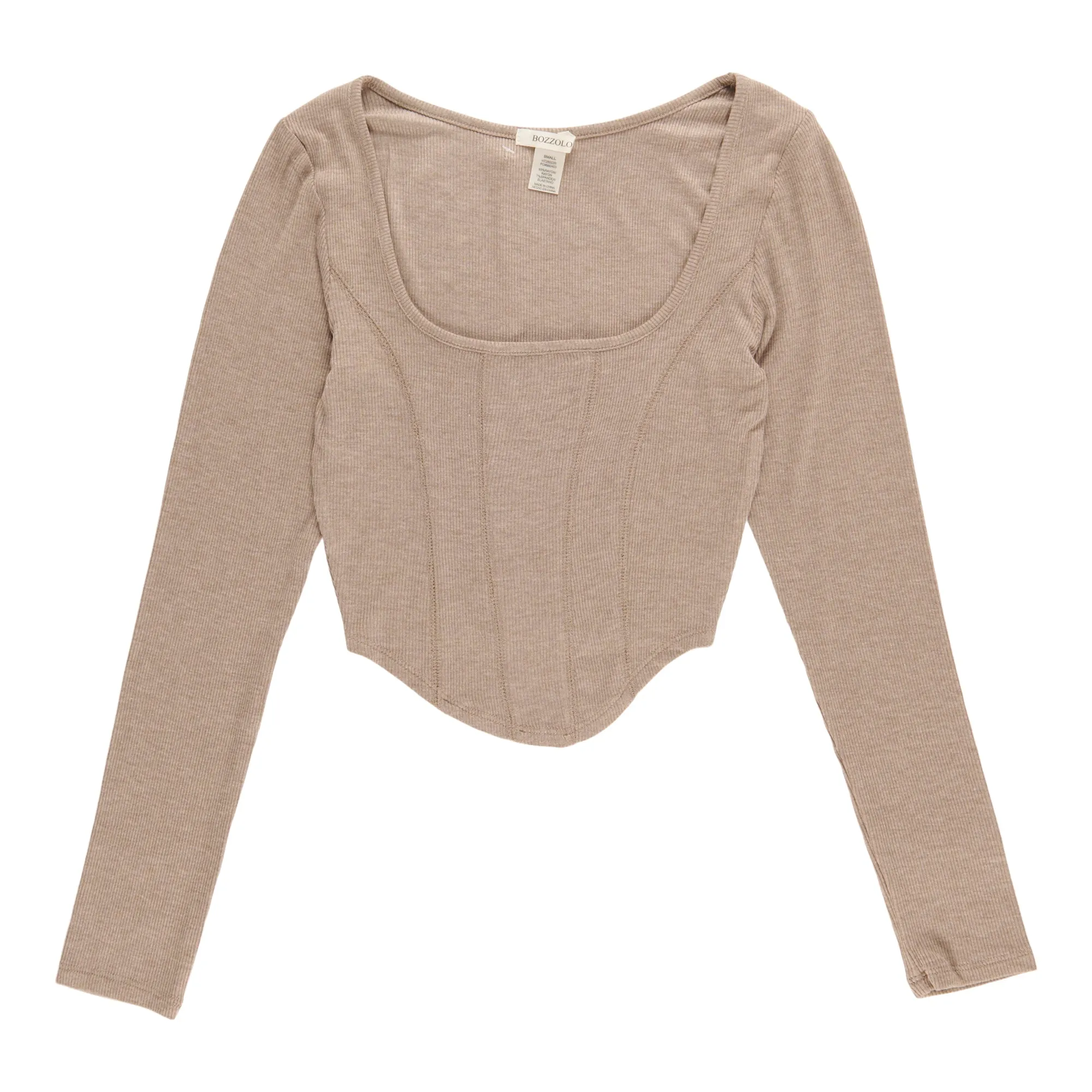 Women's Cropped Squareneck Long Sleeve Top sold by Giant Tiger product image thumbnail 4